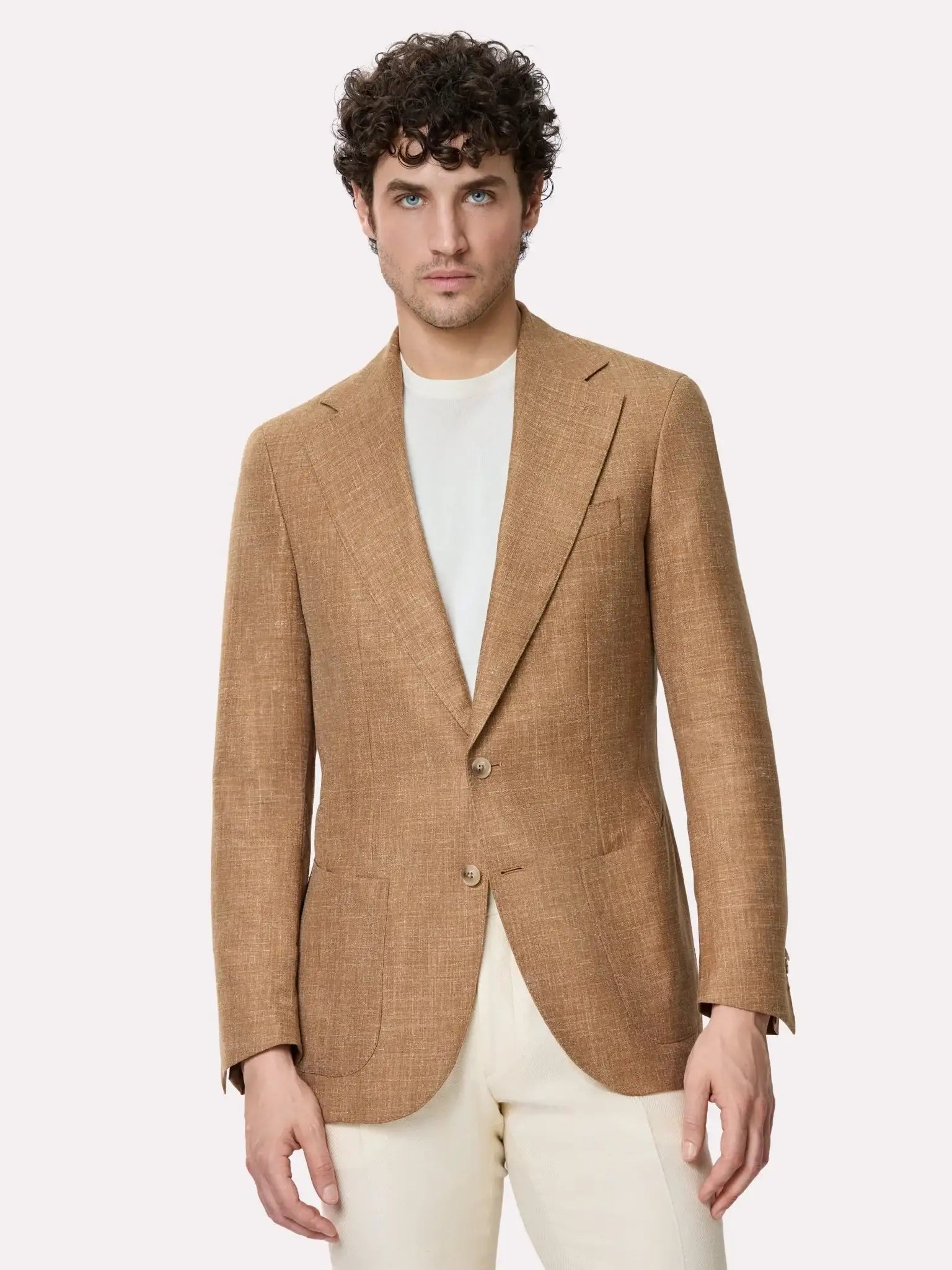 Brown Fratelli Tallia di Delfino fabric jacket