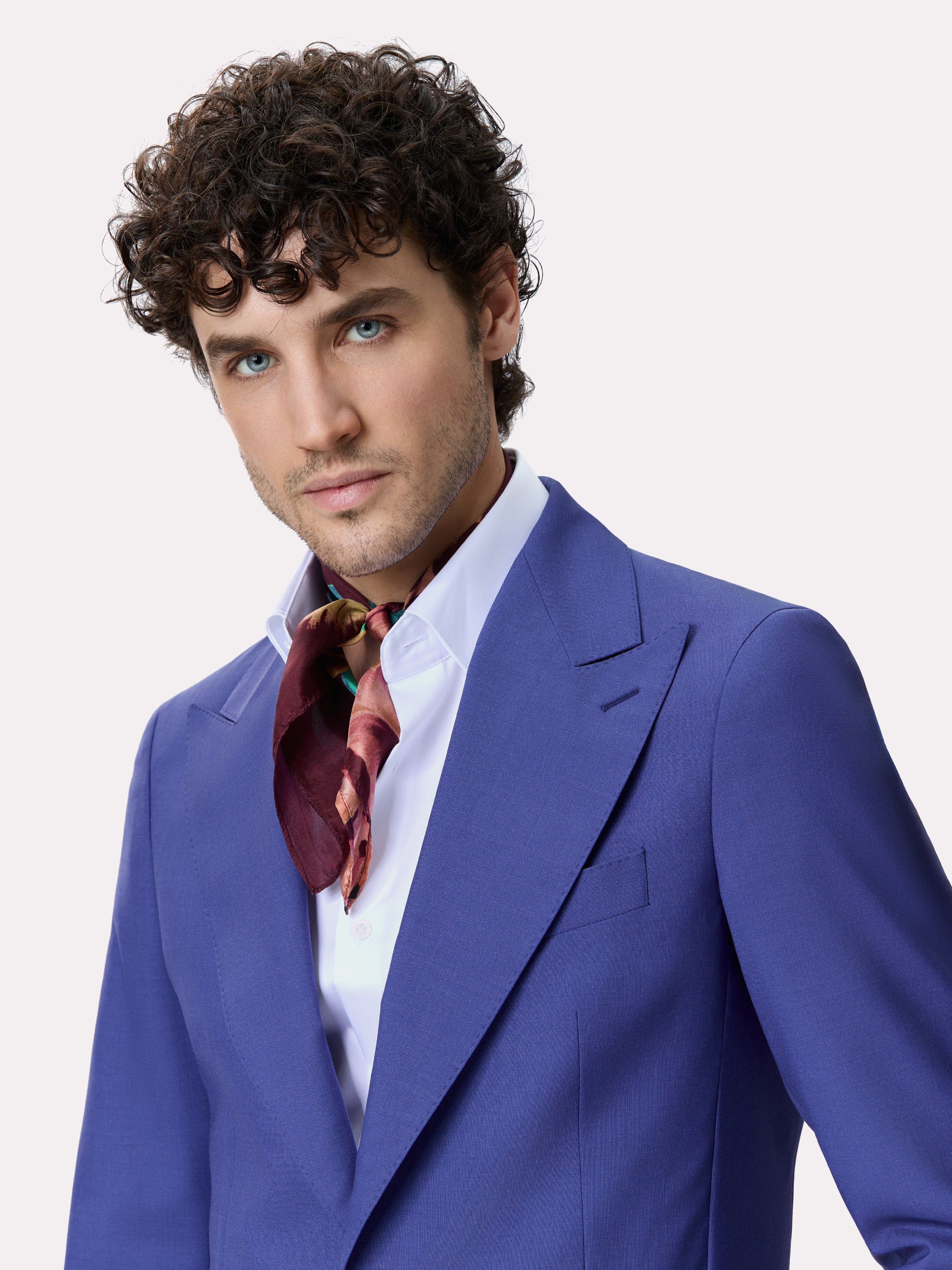 Costum tesatura Vitale Barberis, made to measure, albastru indigo