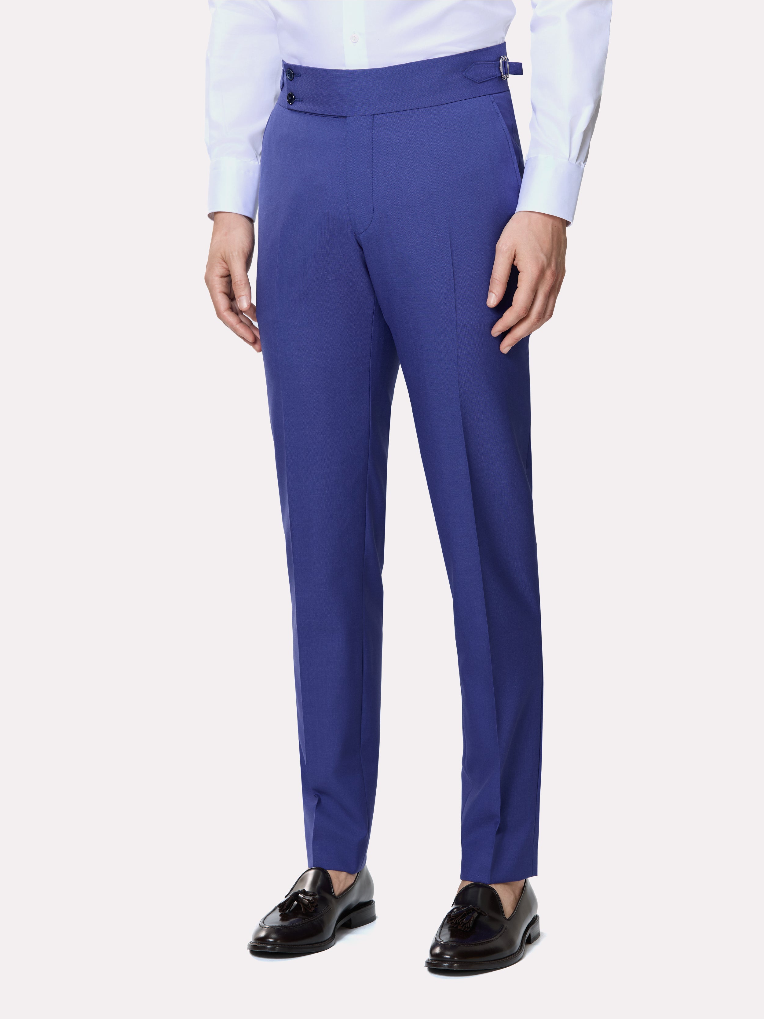 Costum tesatura Vitale Barberis, made to measure, albastru indigo