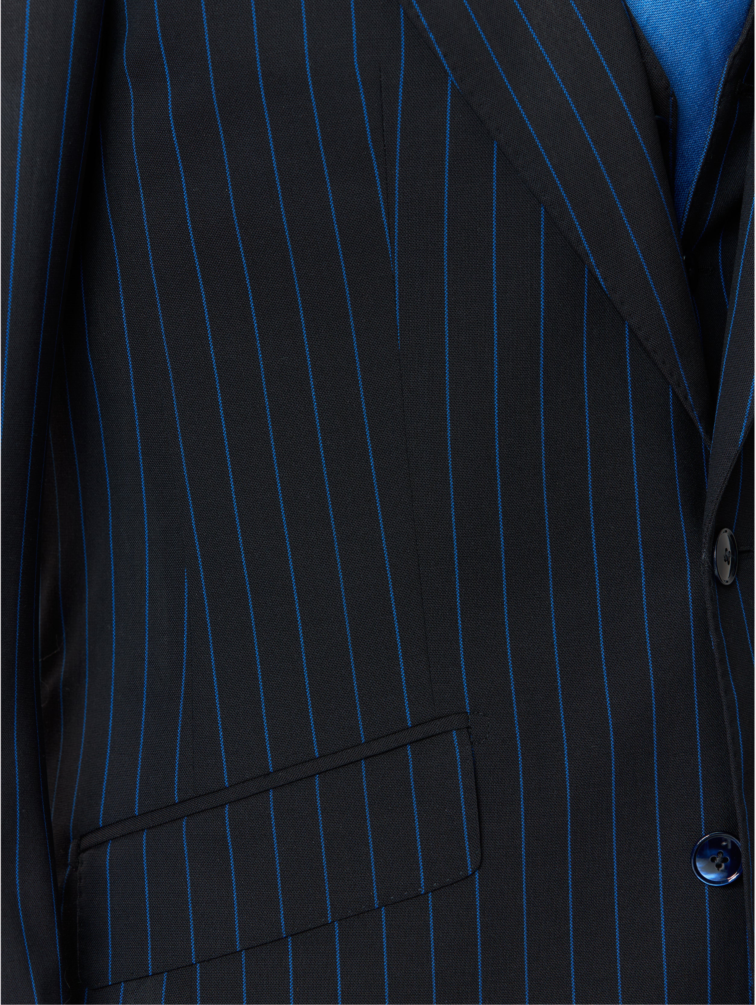 Tallia di Delfino fabric suit, made to measure, brown with stripes