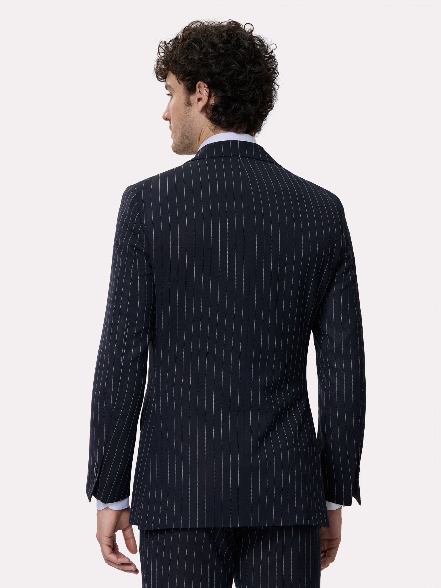 Costum tesatura Tallia di Delfino, made to measure, maro cu dungi - Viggo