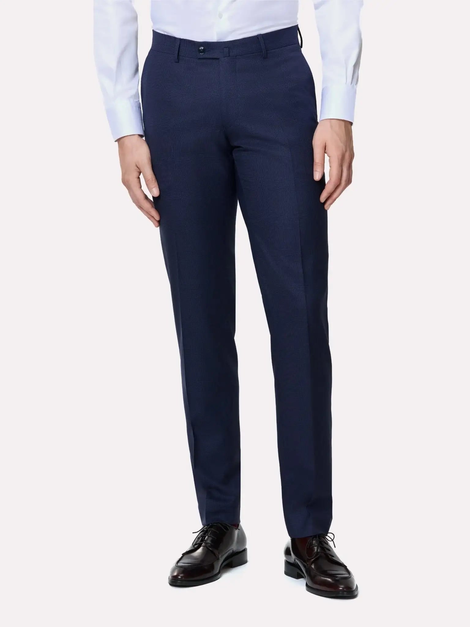 SUIT fabric FRATELLI TALLIA DI DELFINO navy checkered