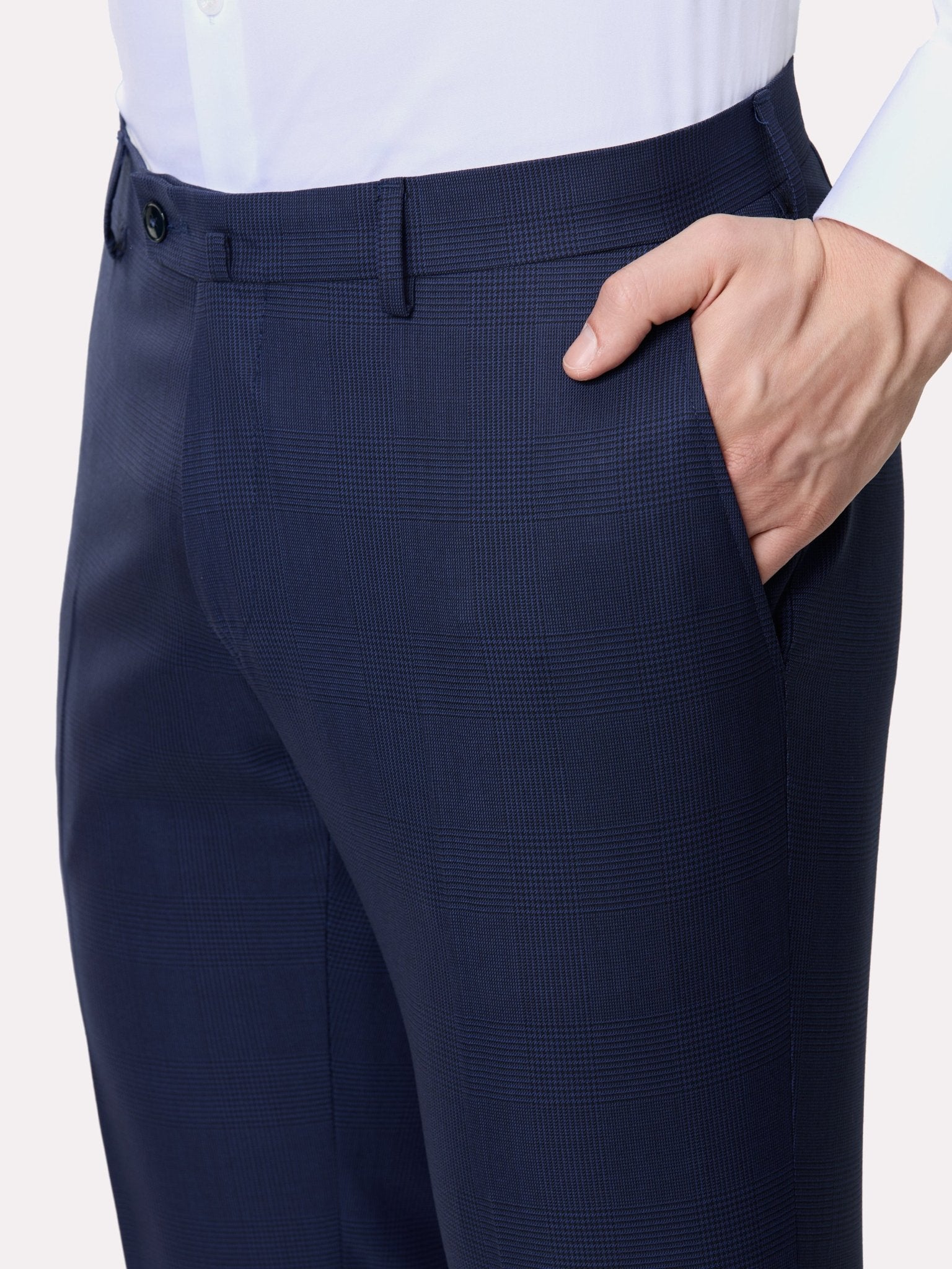 COSTUM tesatura FRATELLI TALLIA DI DELFINO navy in carouri - Viggo