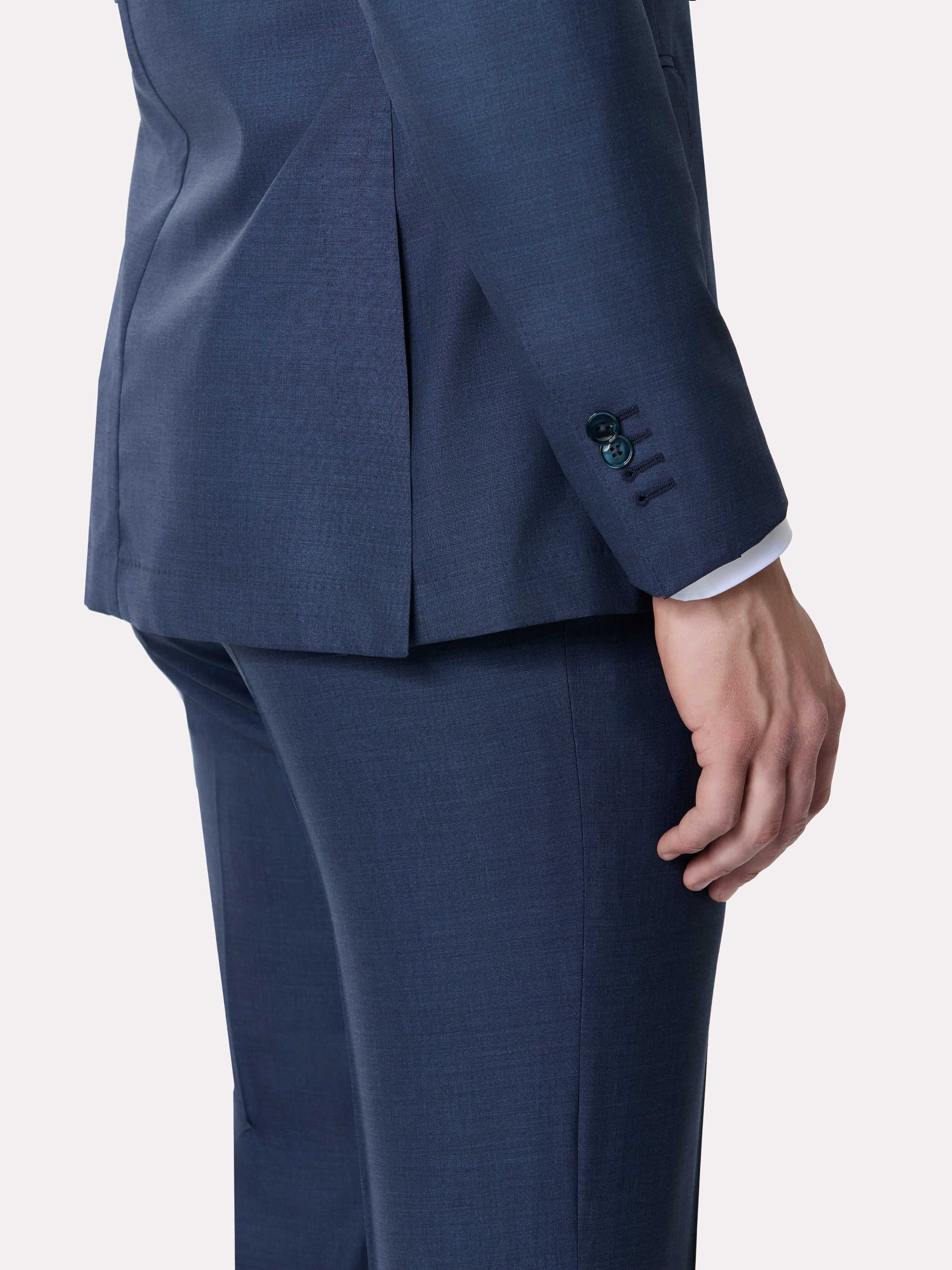 Suit fabric Vitale Barberis, made to measure, dark blue