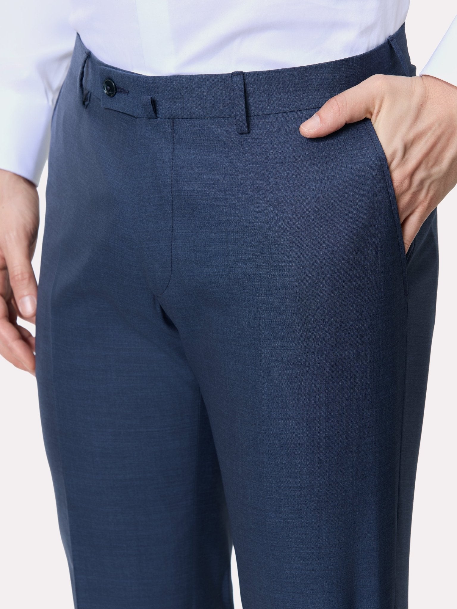 Costum tesatura Vitale Barberis, made to measure, albastru inchis - Viggo