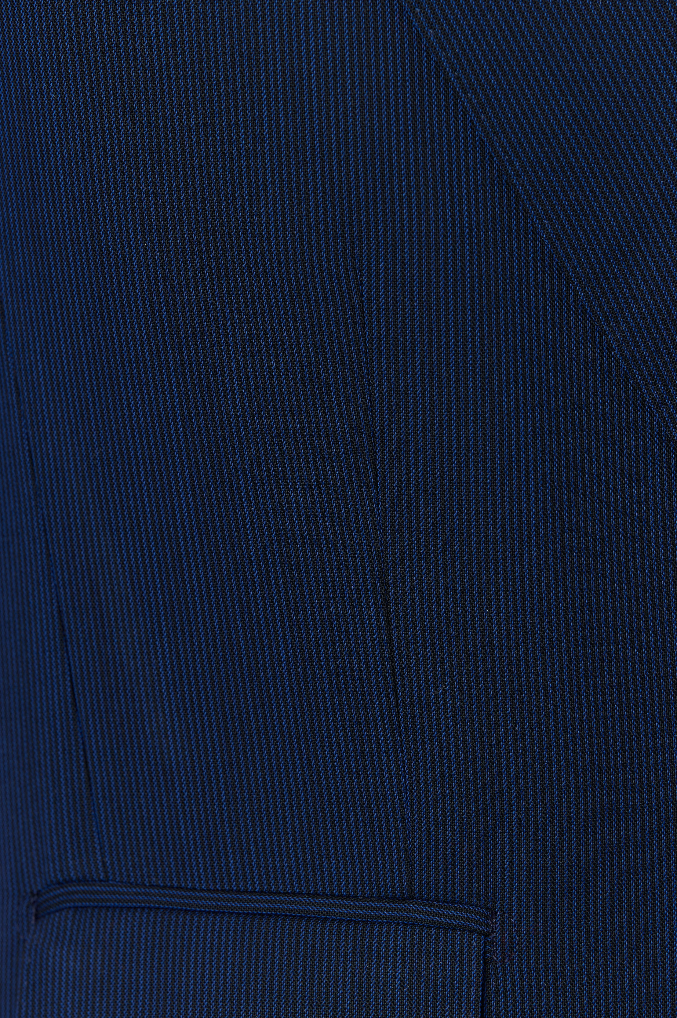 Costum tesatura Tallia di Delfino, made to measure, navy cu dungi fine