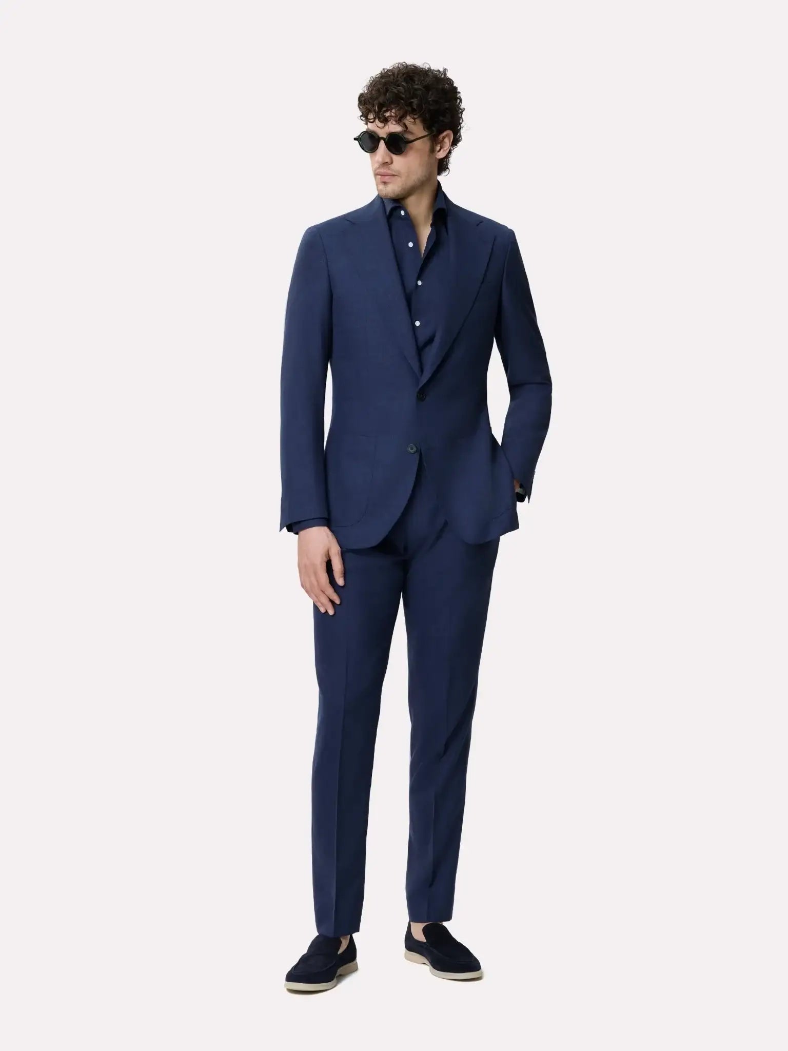 Costum tesatura Loro Piana, made to measure, bleumarin