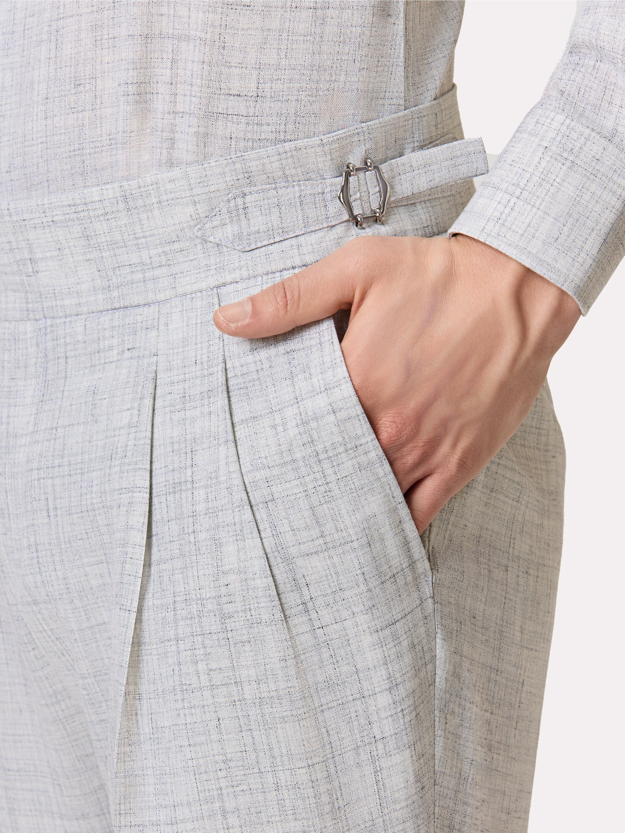 Costum tesatura Loro Piana Summertime, made to measure, gri