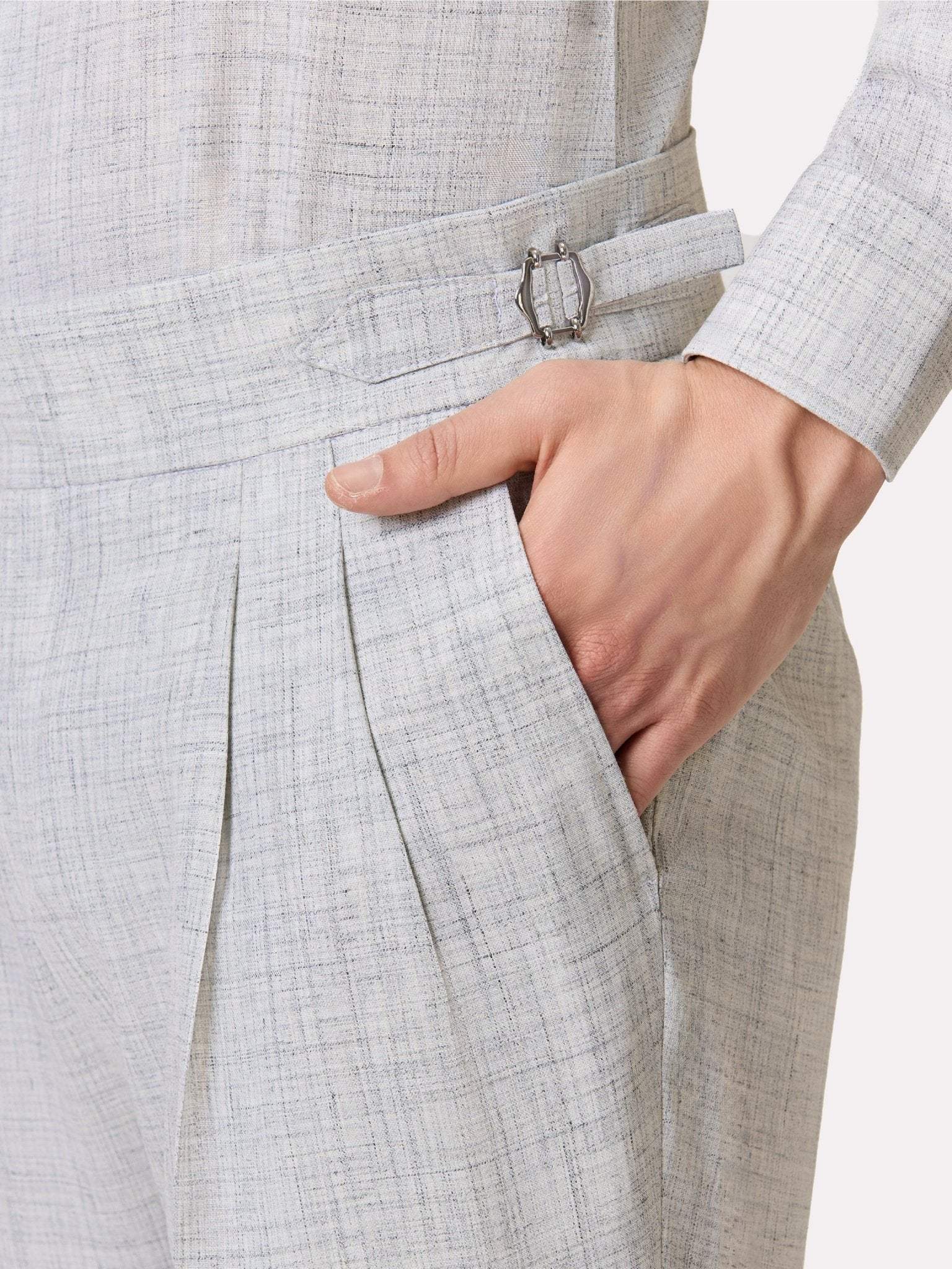 Costum tesatura Loro Piana Summertime, made to measure, gri