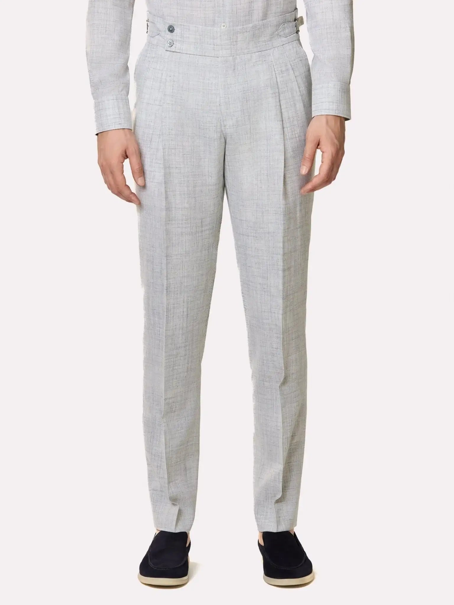 Costum tesatura Loro Piana Summertime, made to measure, gri