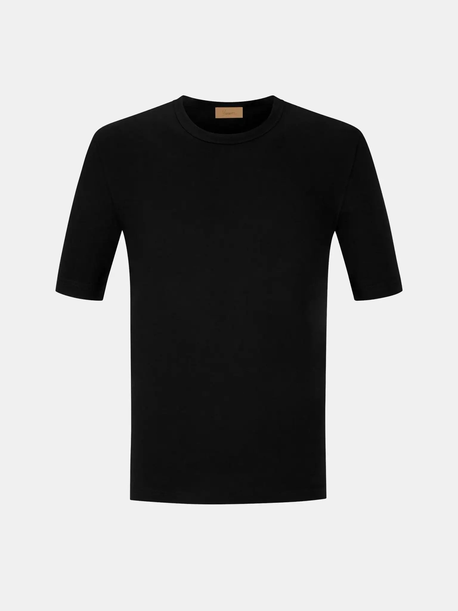 Tricou negru matase