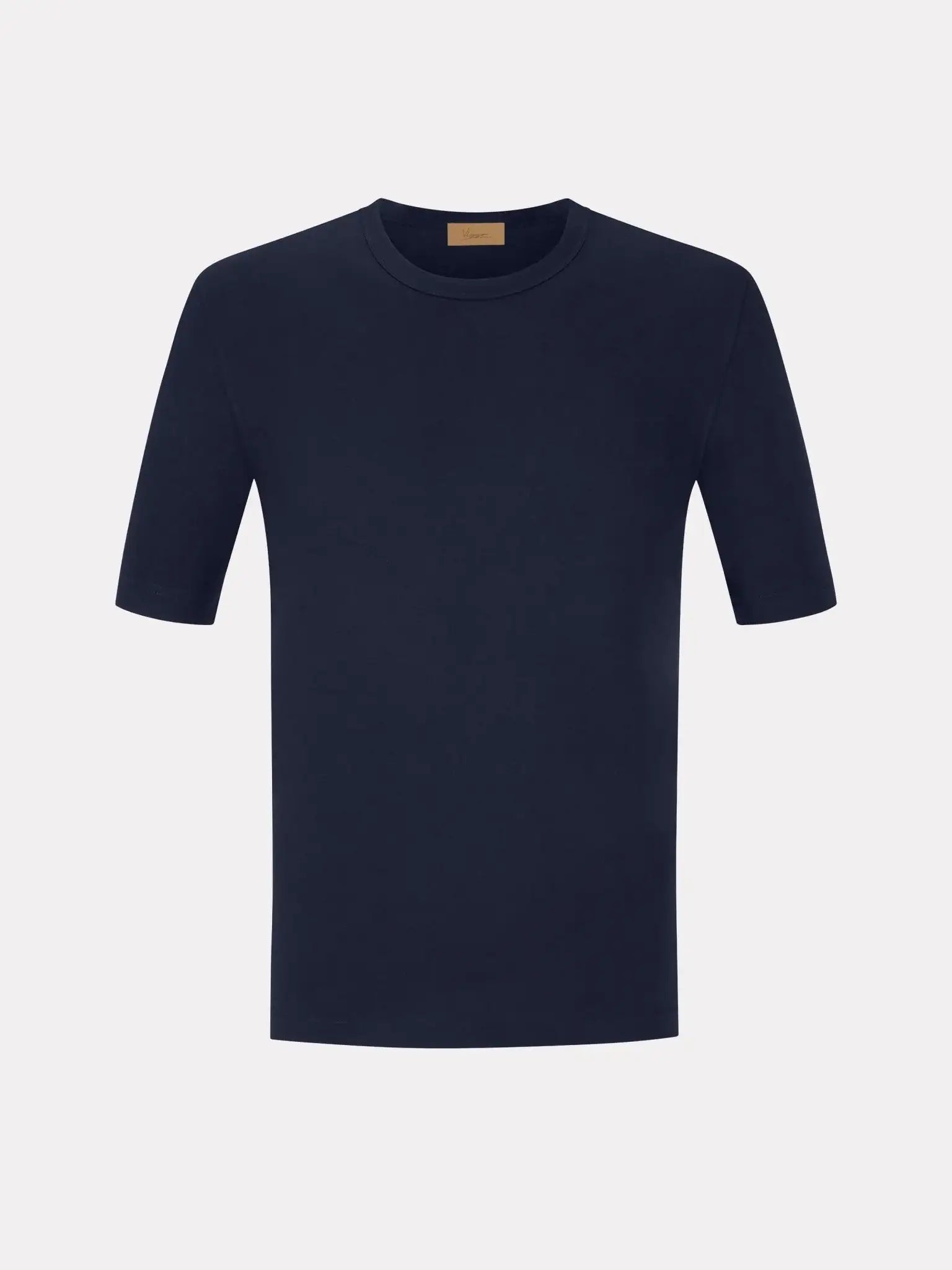 Tricou navy matase