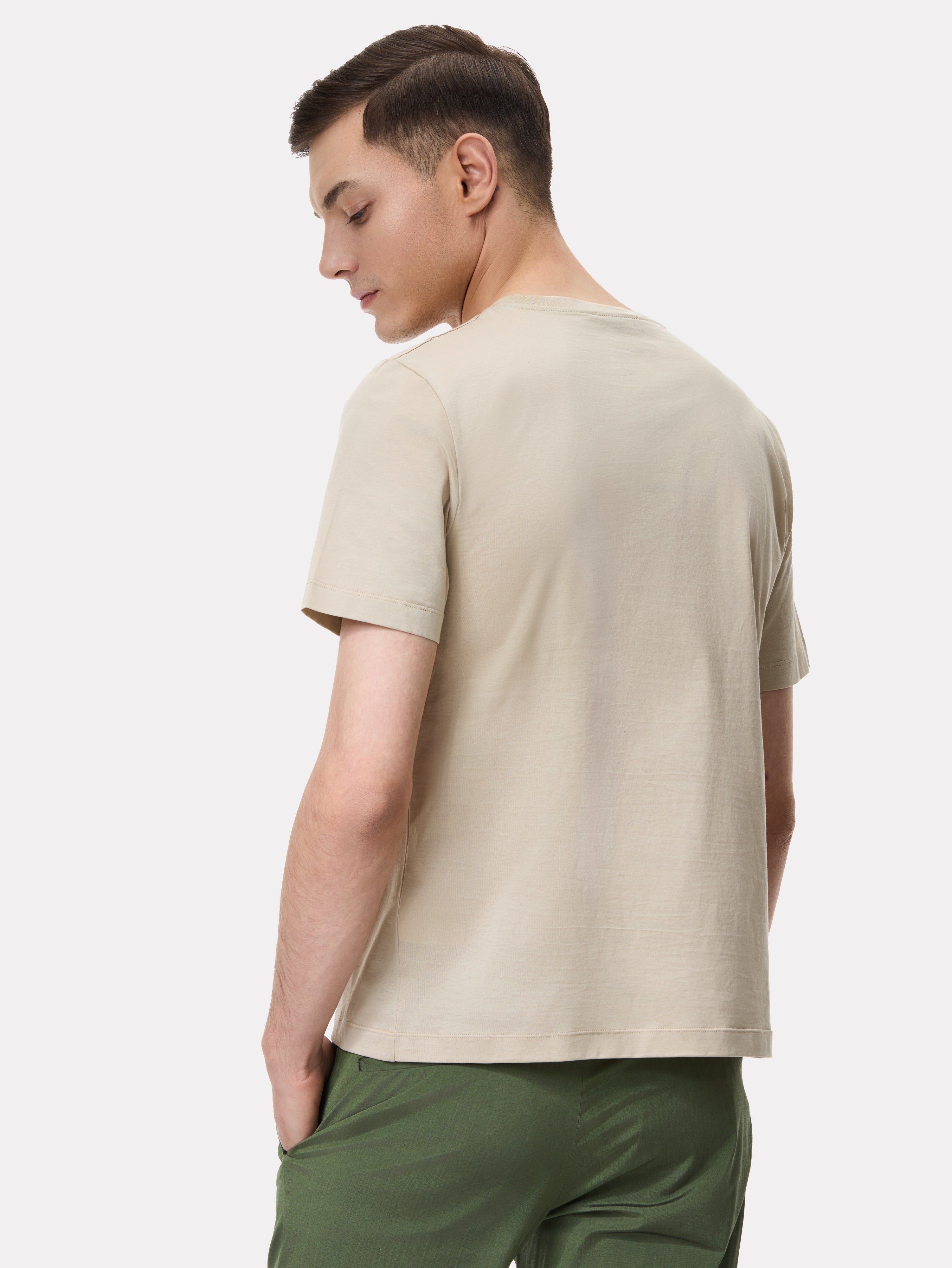 Beige cotton T-shirt Filoscozia®