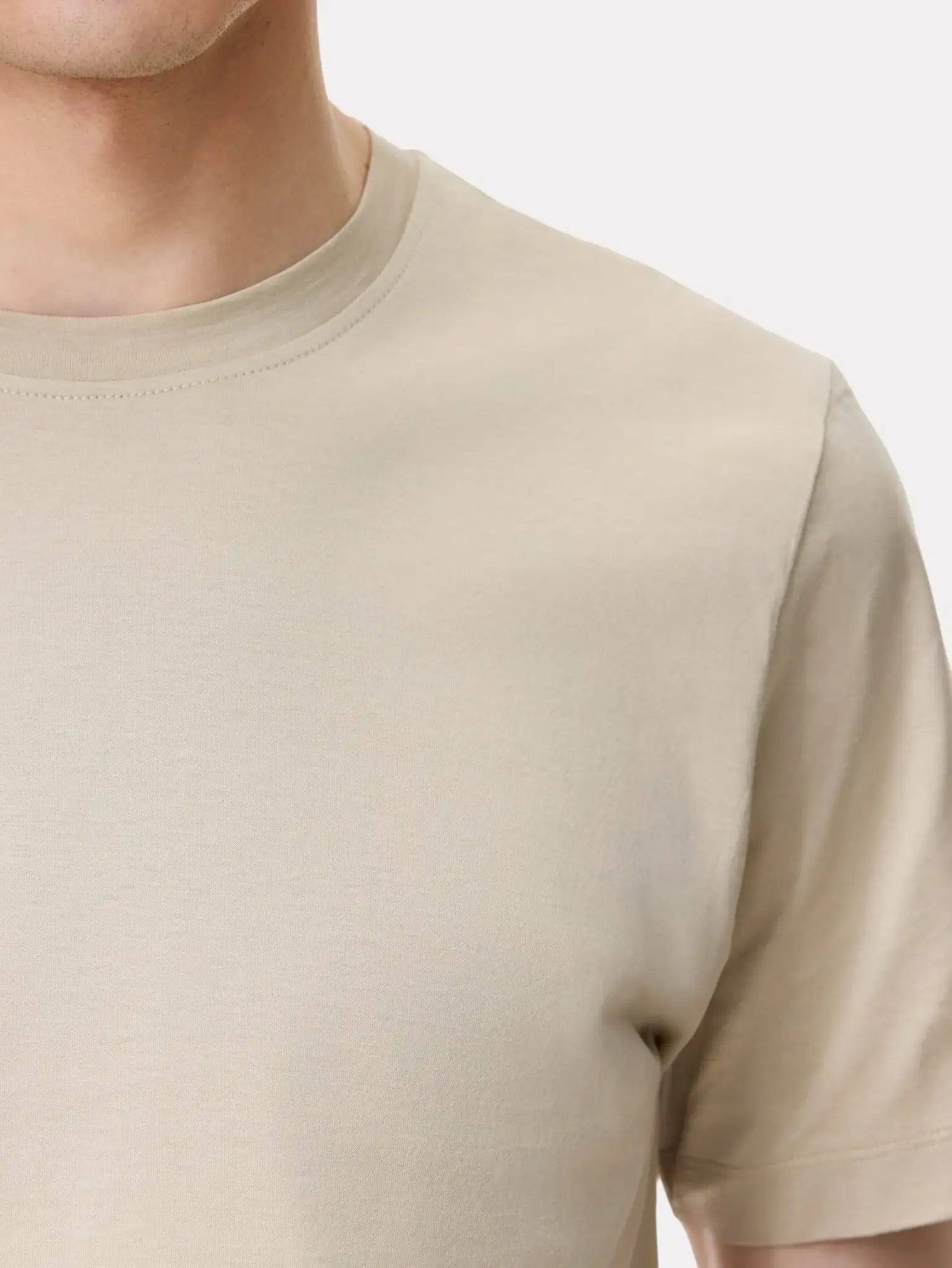 Tricou bej din bumbac Filoscozia® - Viggo