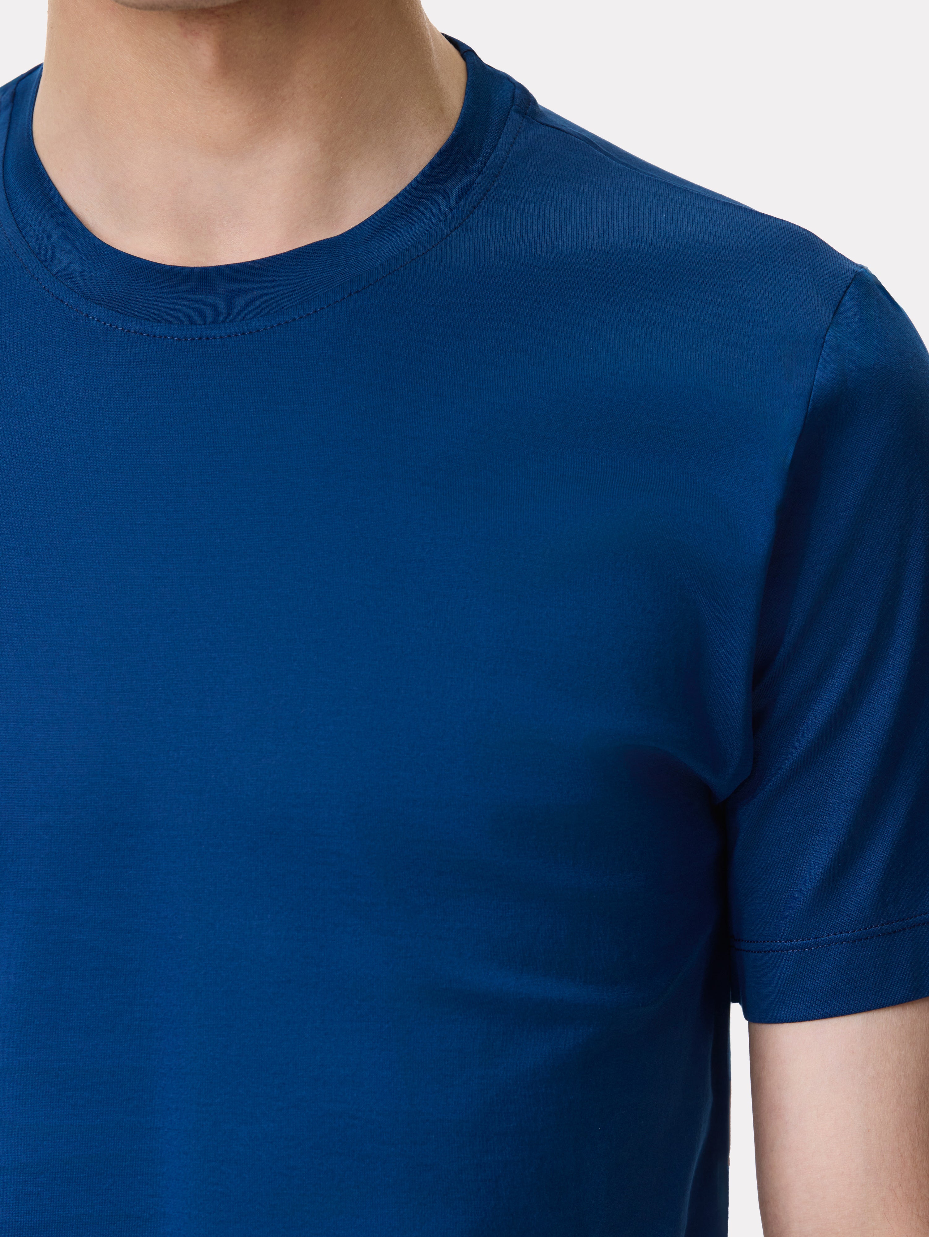 Filoscozia® blue cotton T-shirt