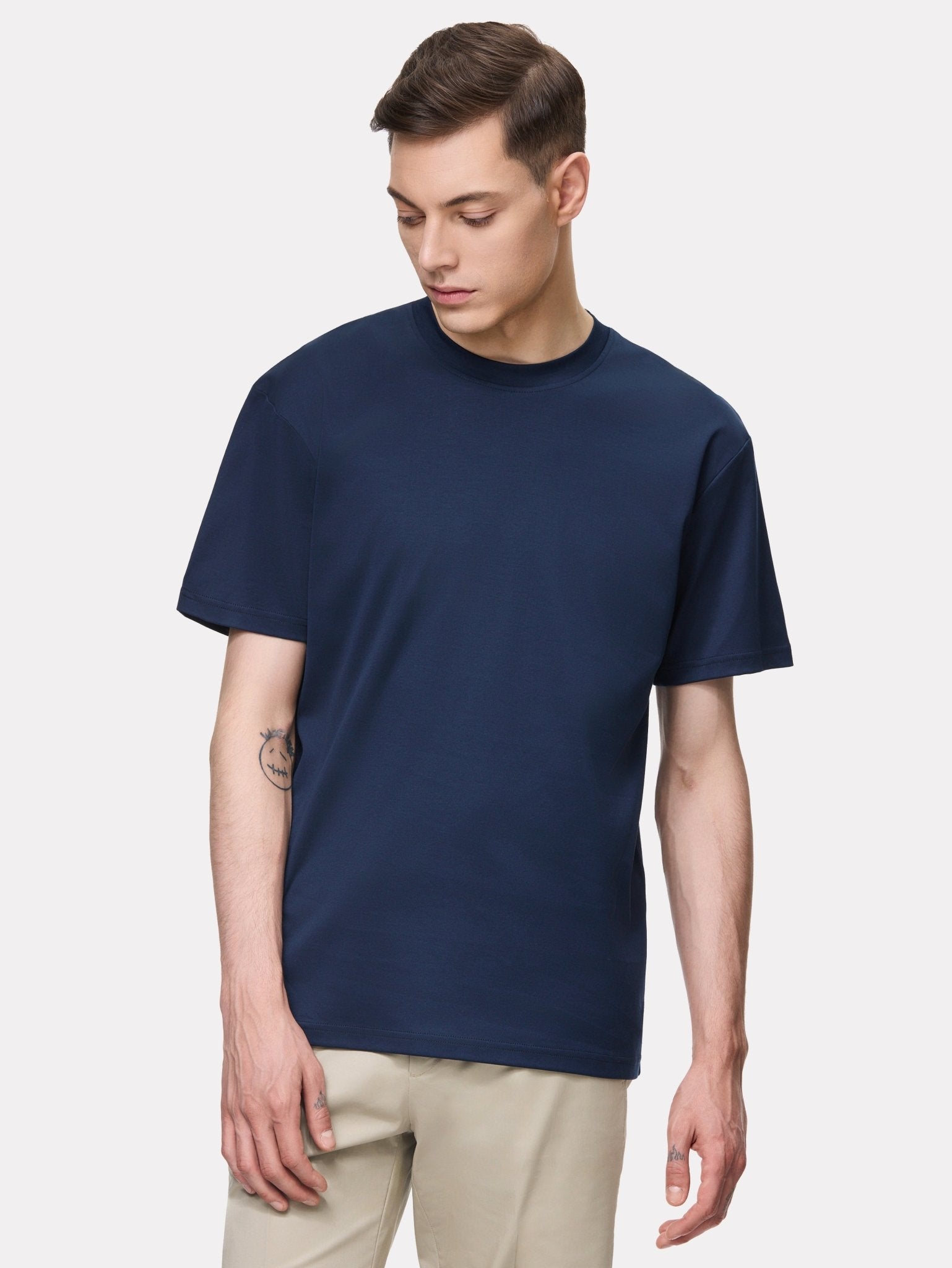 Tricou navy din bumbac Oeko - Tex® - Viggo