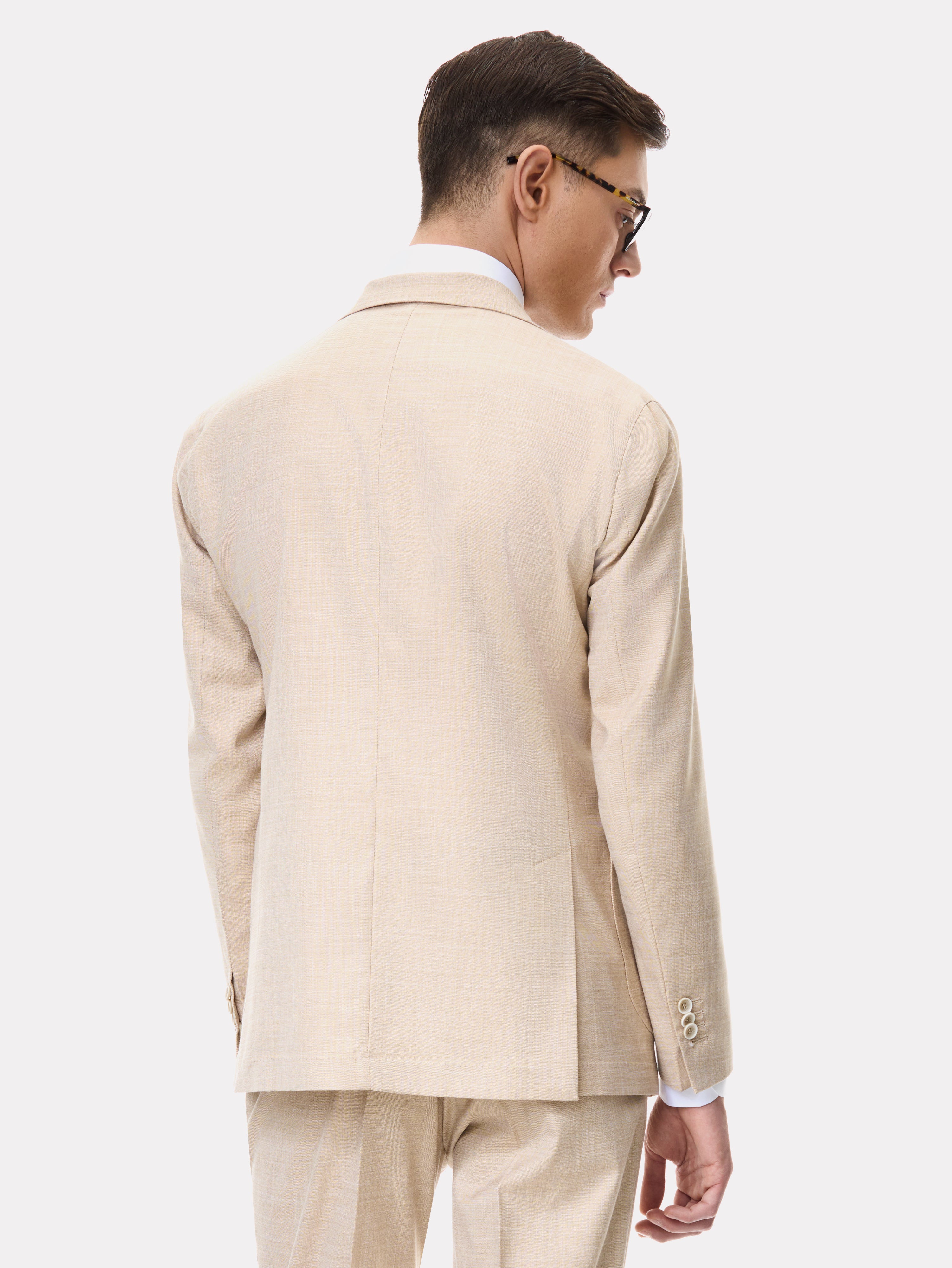 Costum slim fit bej
