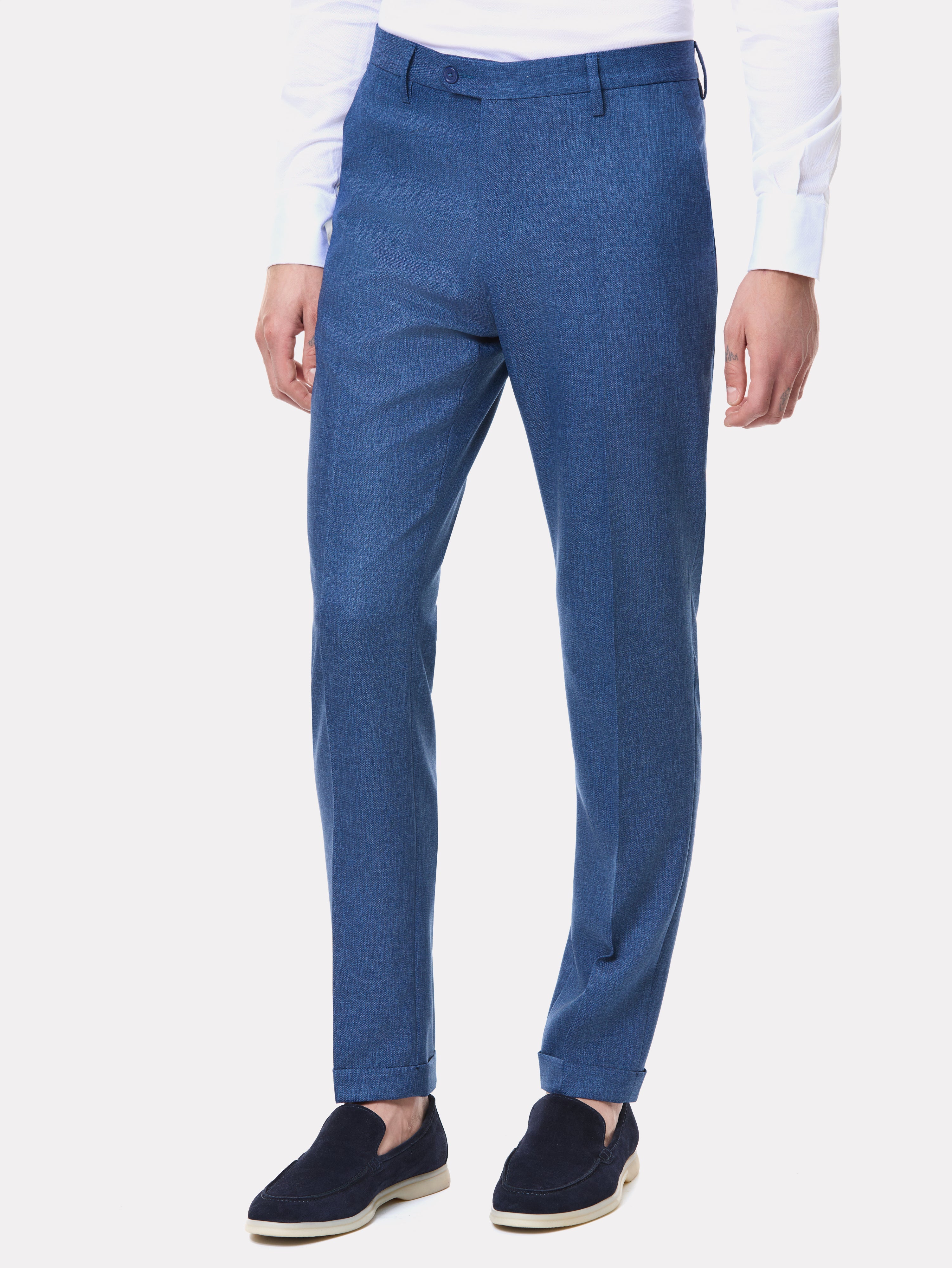 Costum slim fit albastru