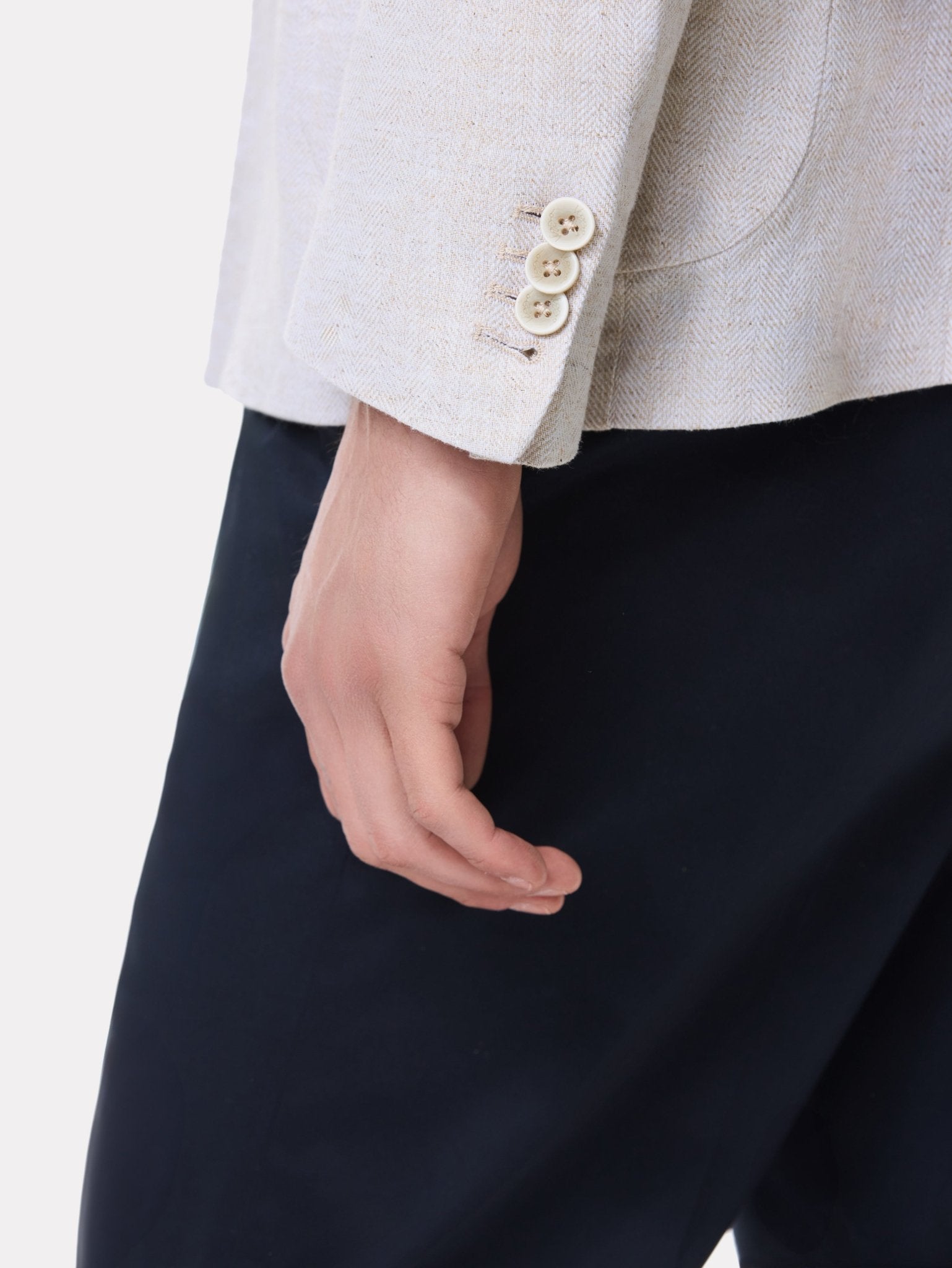 Sacou bej la doua randuri de nasturi - Viggo