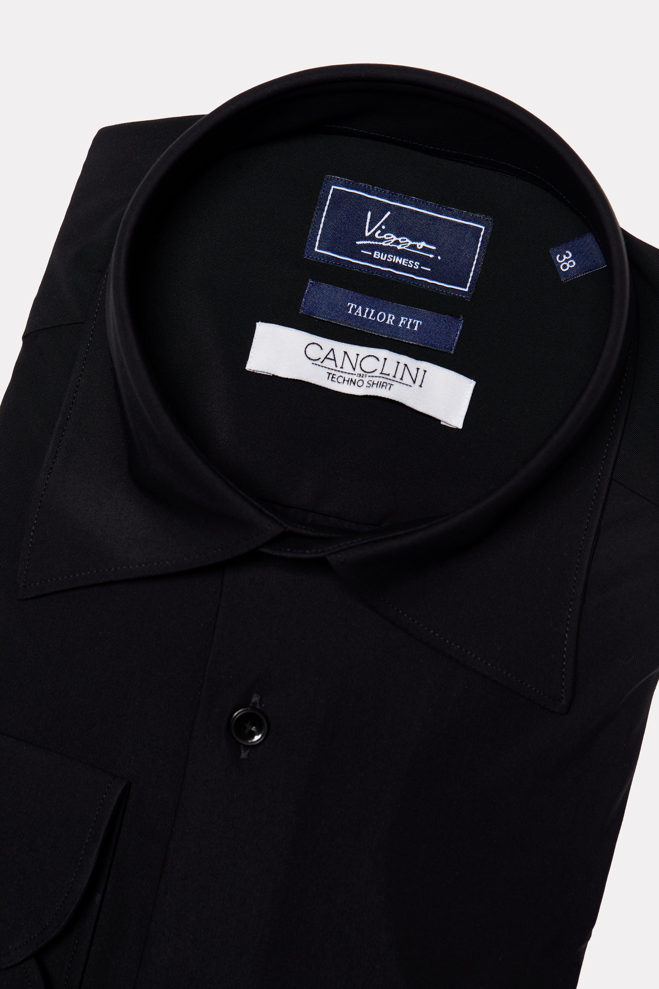Camasa neagra tesatura techno