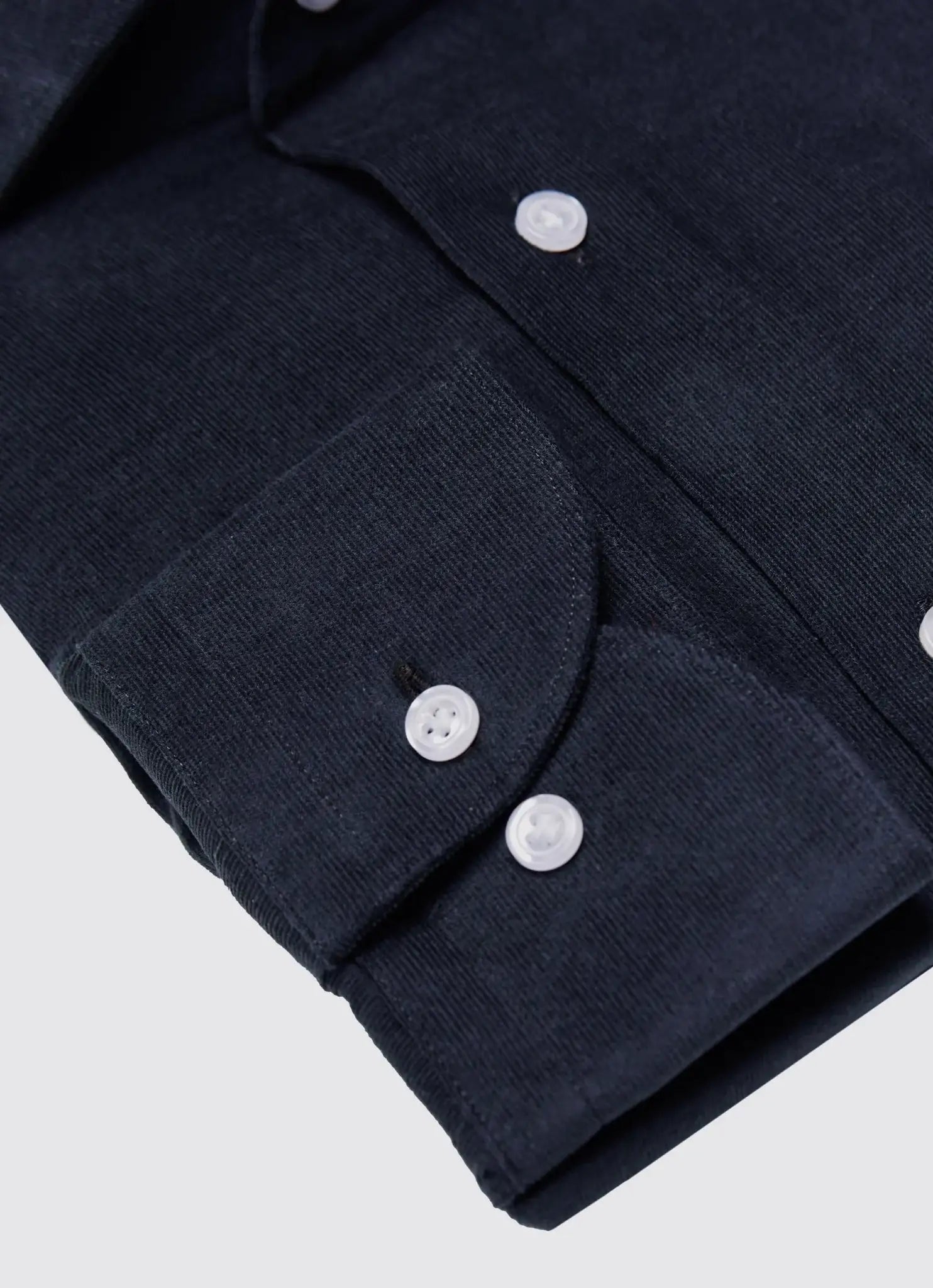 Navy shirt made of fine rib