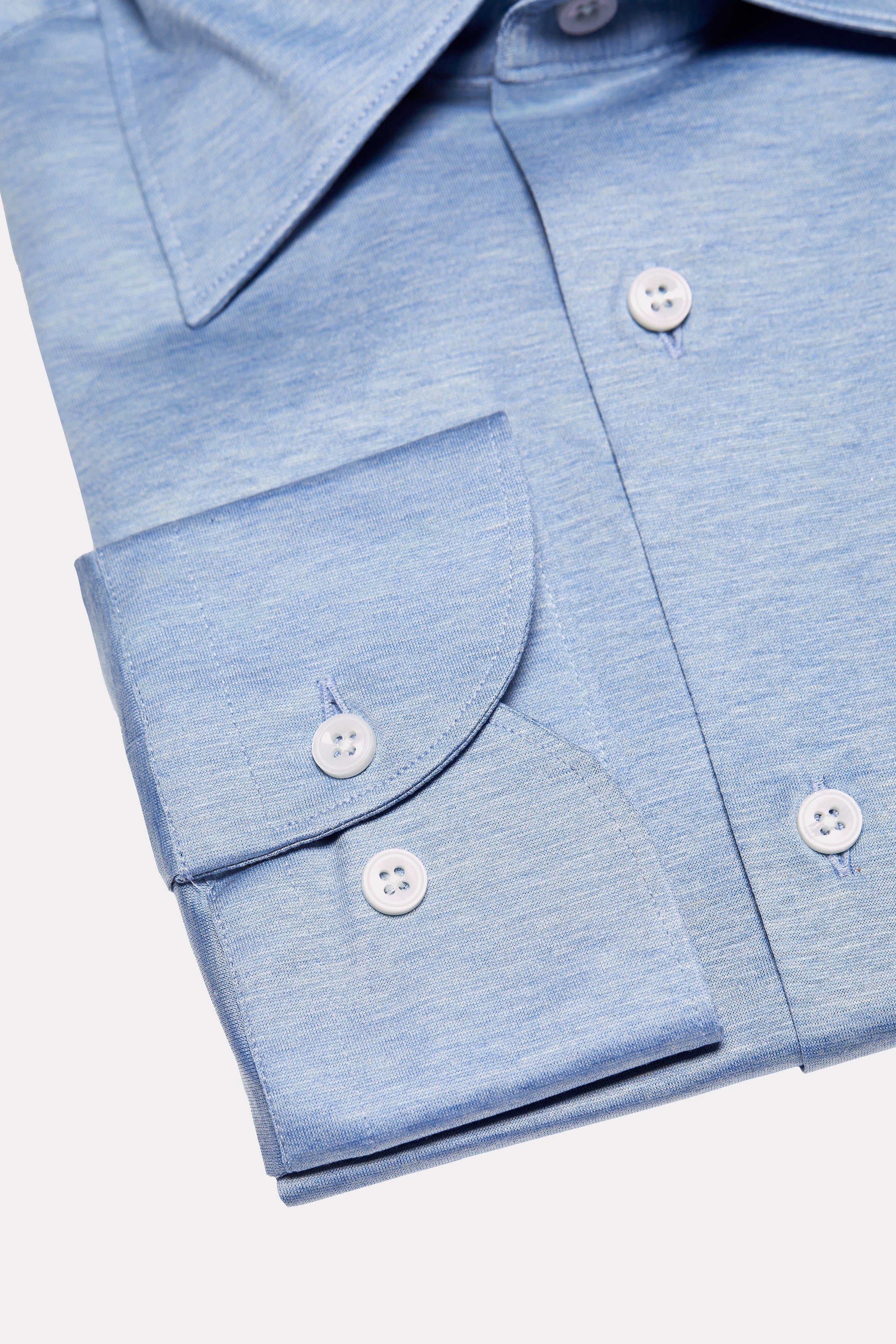 Camasa bleu jersey, tesatura techno