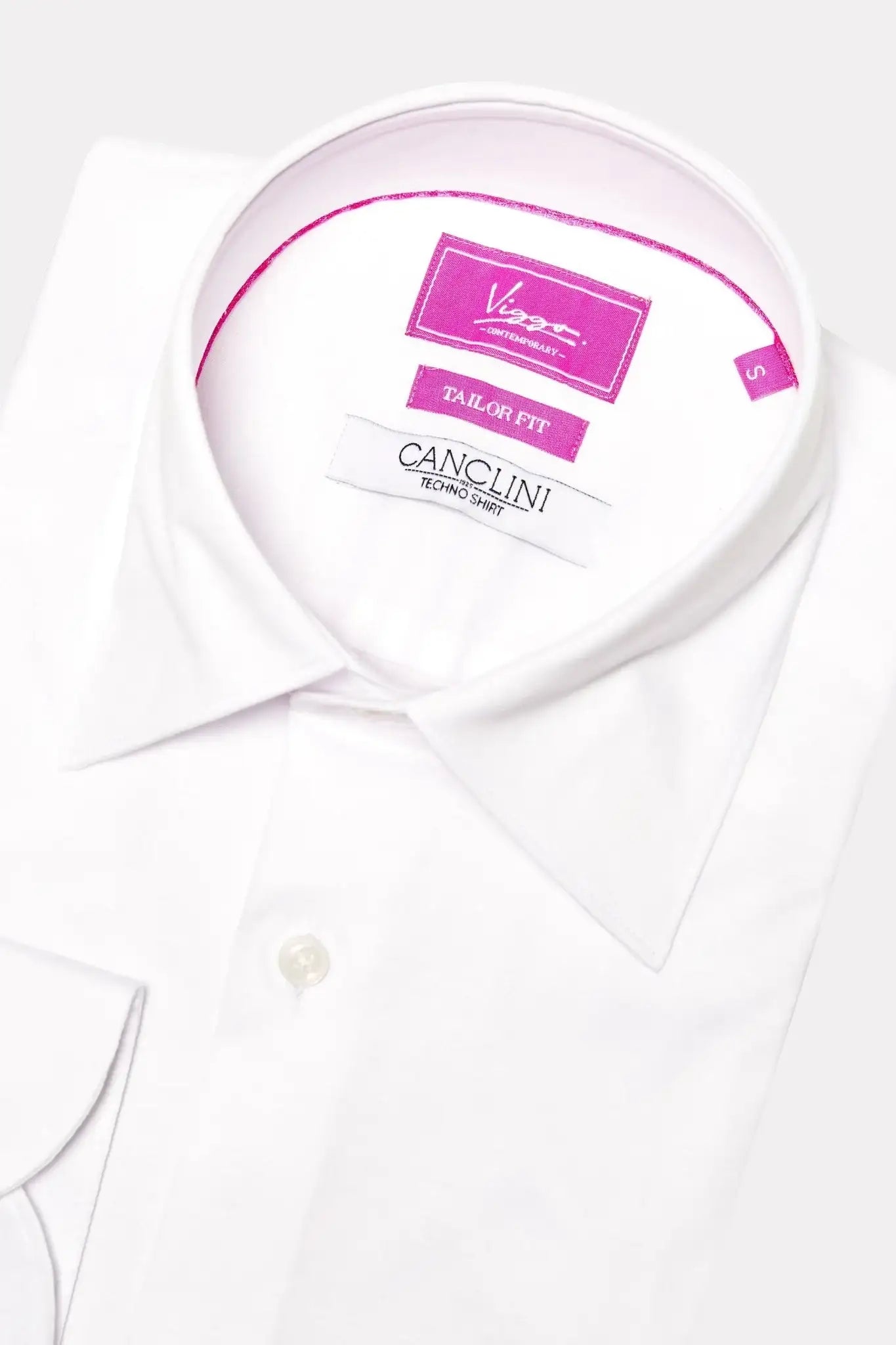 Camasa alba jersey, tesatura techno