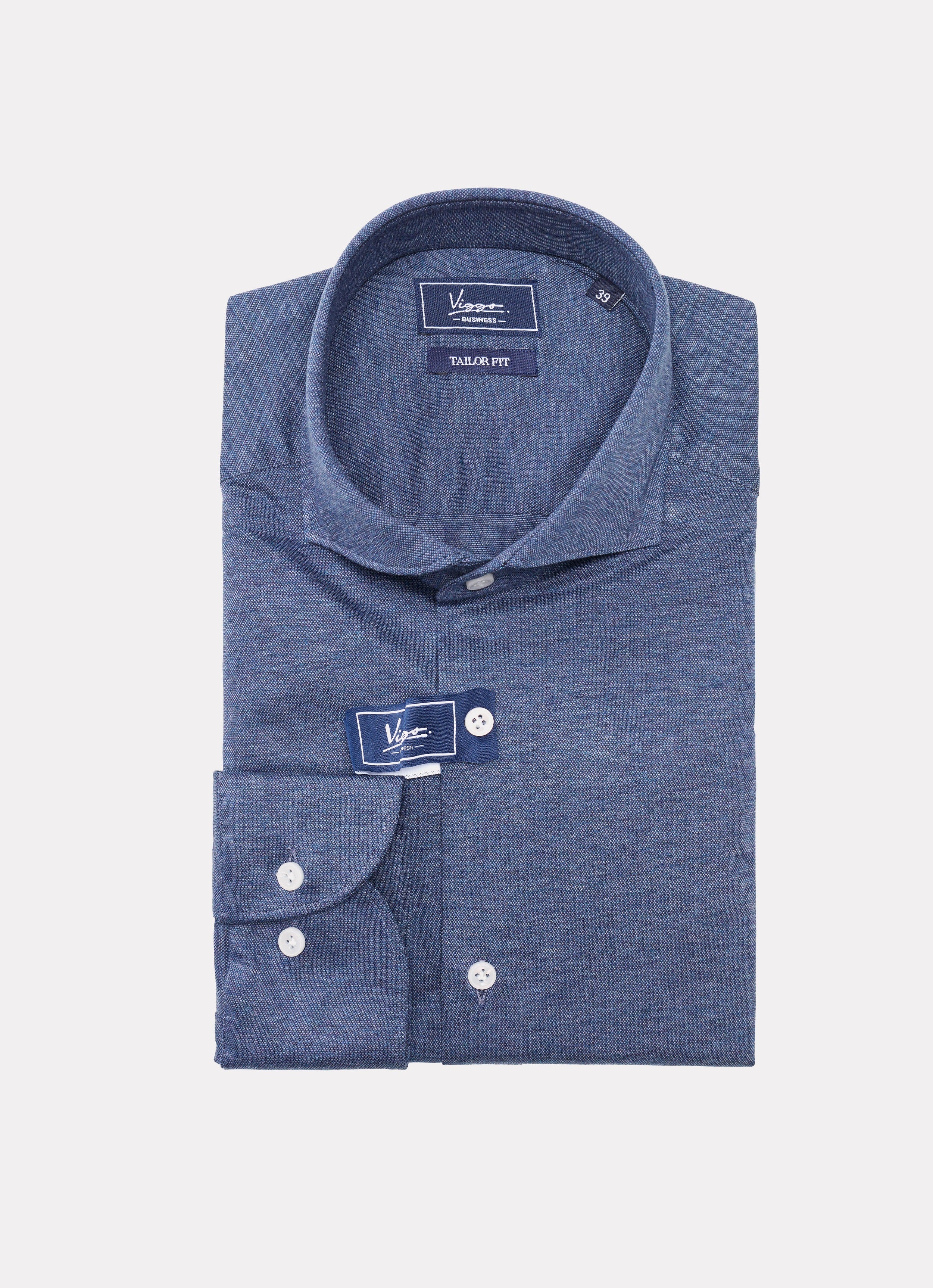 Denim blue jersey shirt