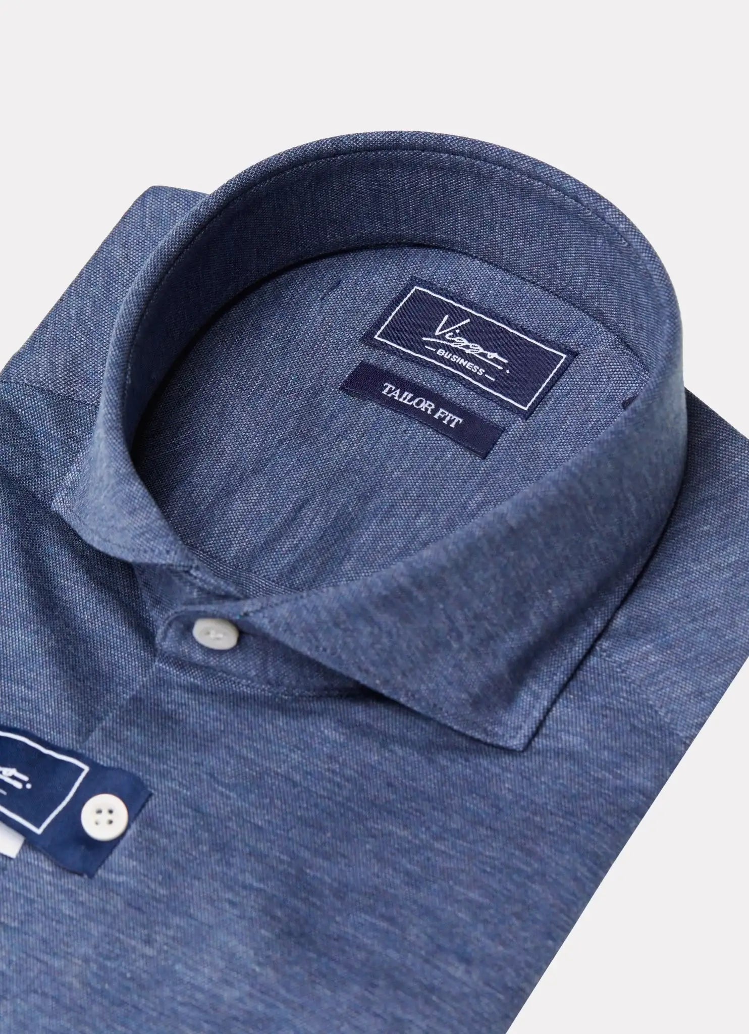 Camasa albastru denim din jerseu