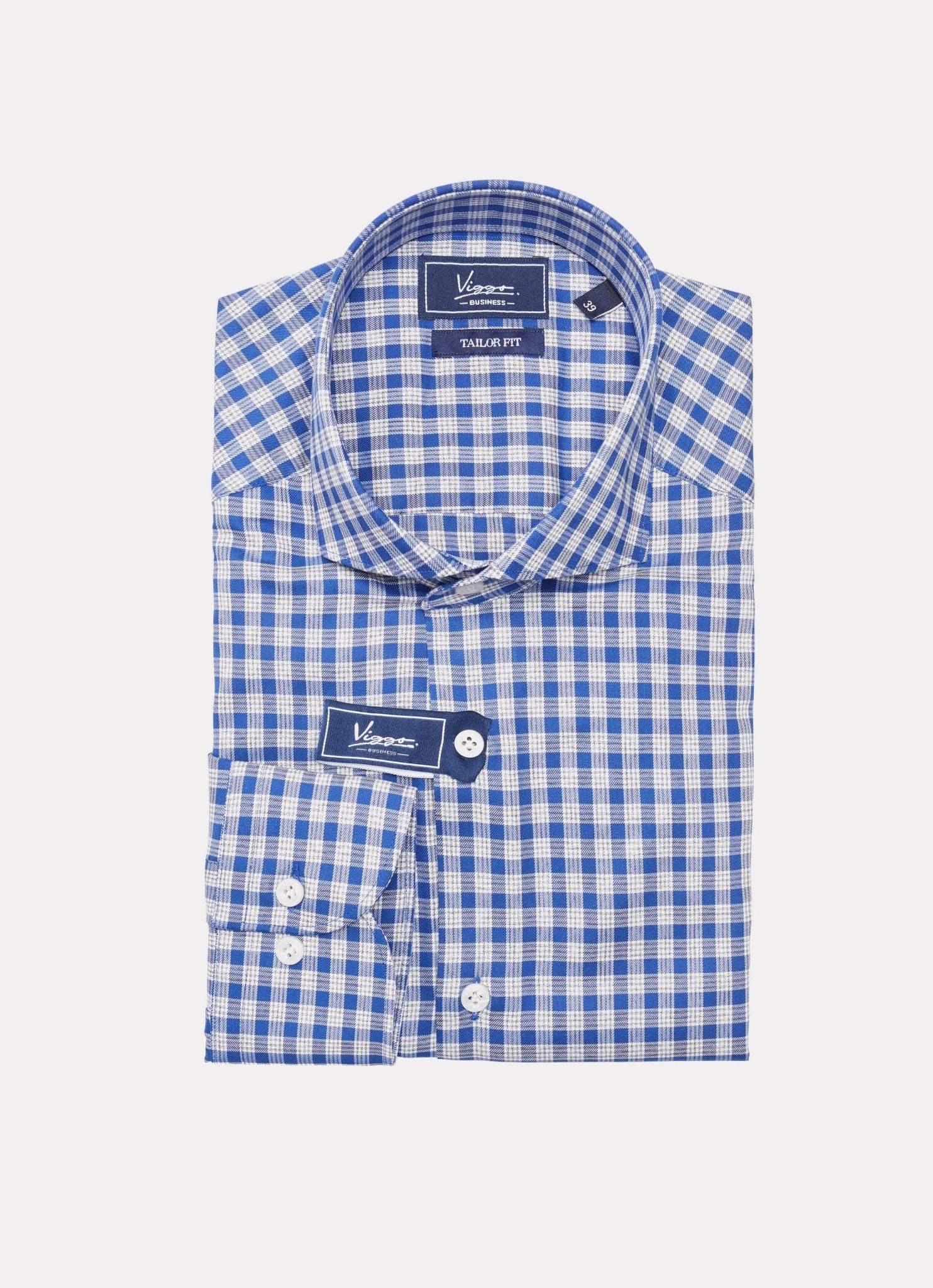 Camasa in carouri din bambus si bumbac