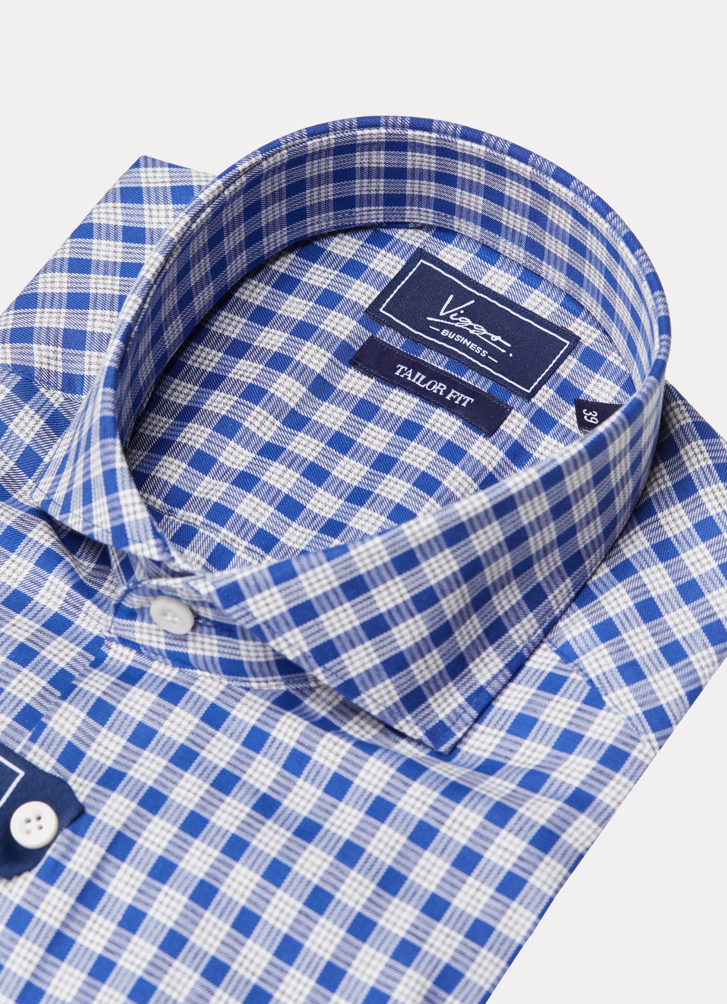 Bamboo and cotton checkered shirt