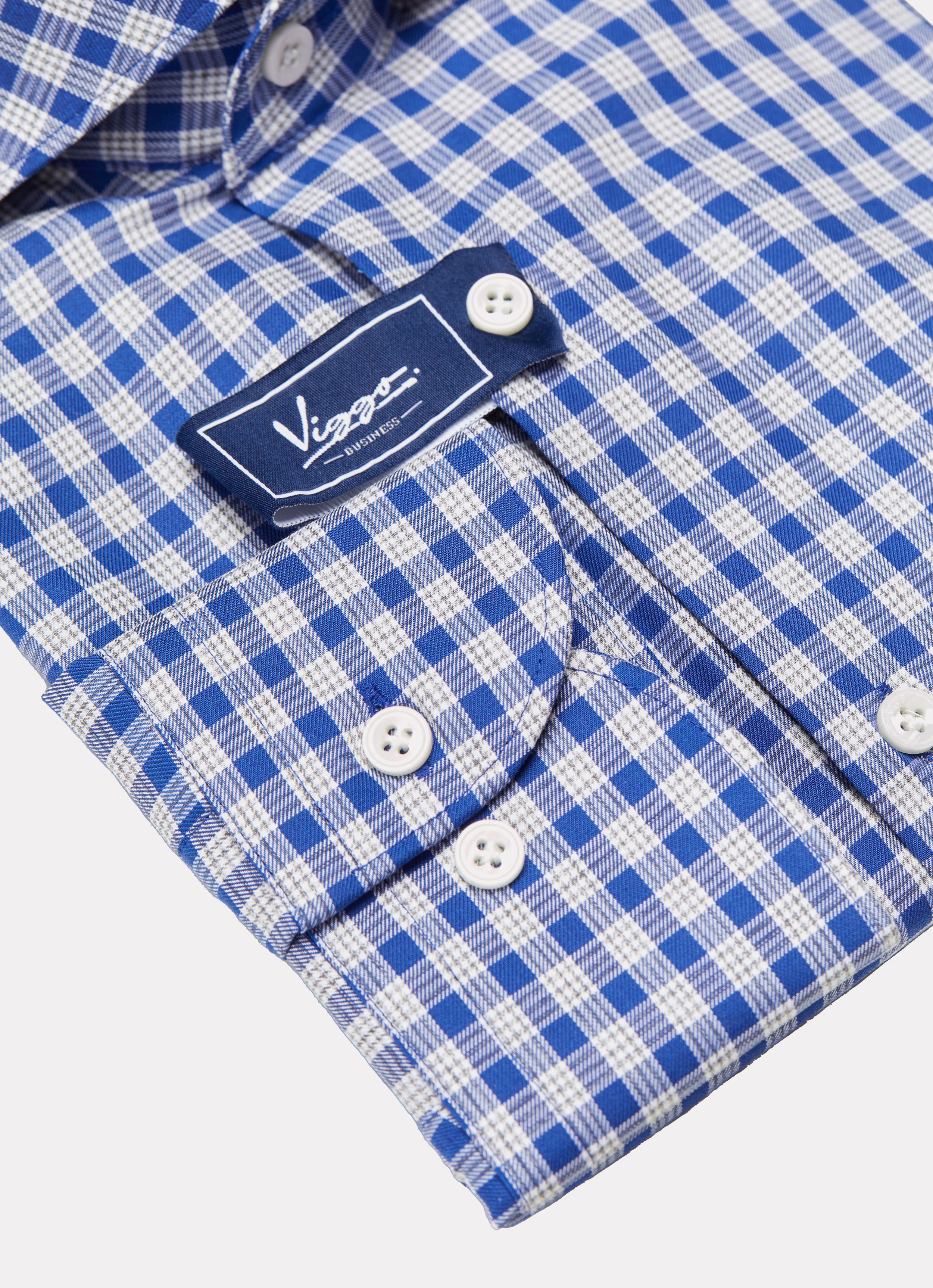 Bamboo and cotton checkered shirt