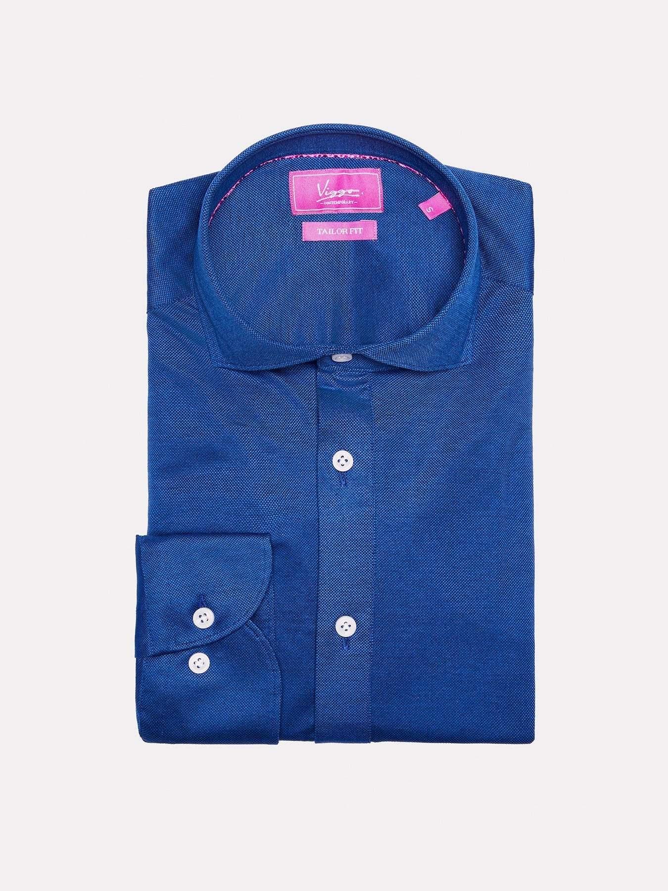 Camasa popover albastra