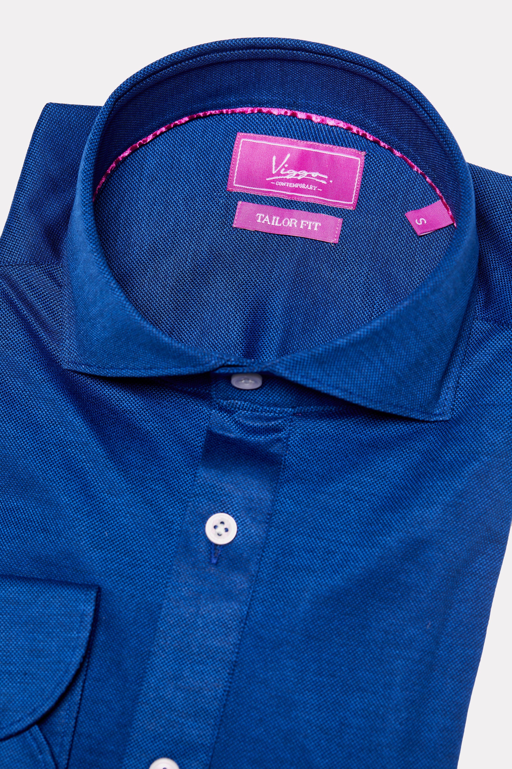 Blue popover shirt