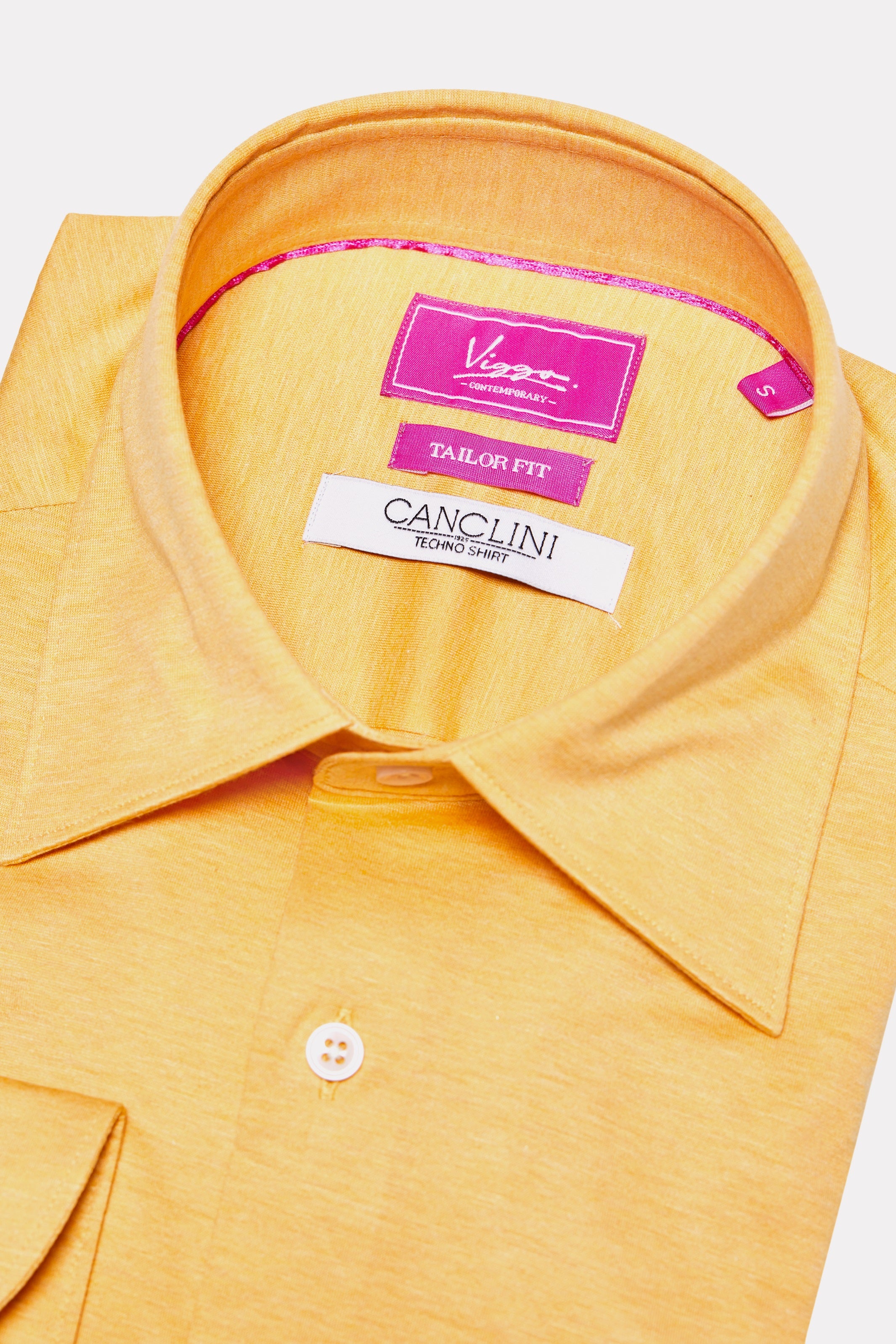 Camasa galbena jersey, tesatura techno
