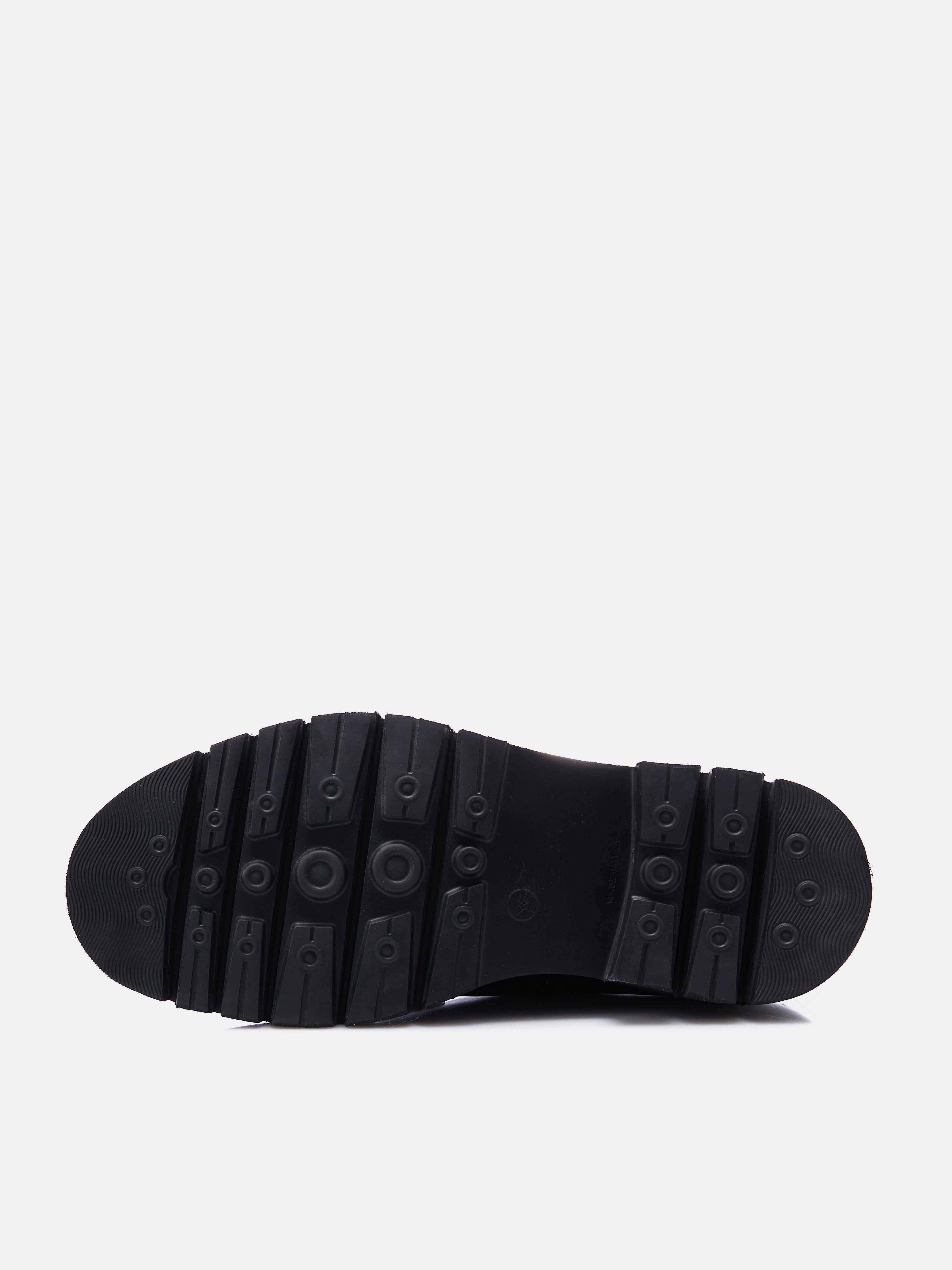 Pantofi derby negri cu talpa chunky