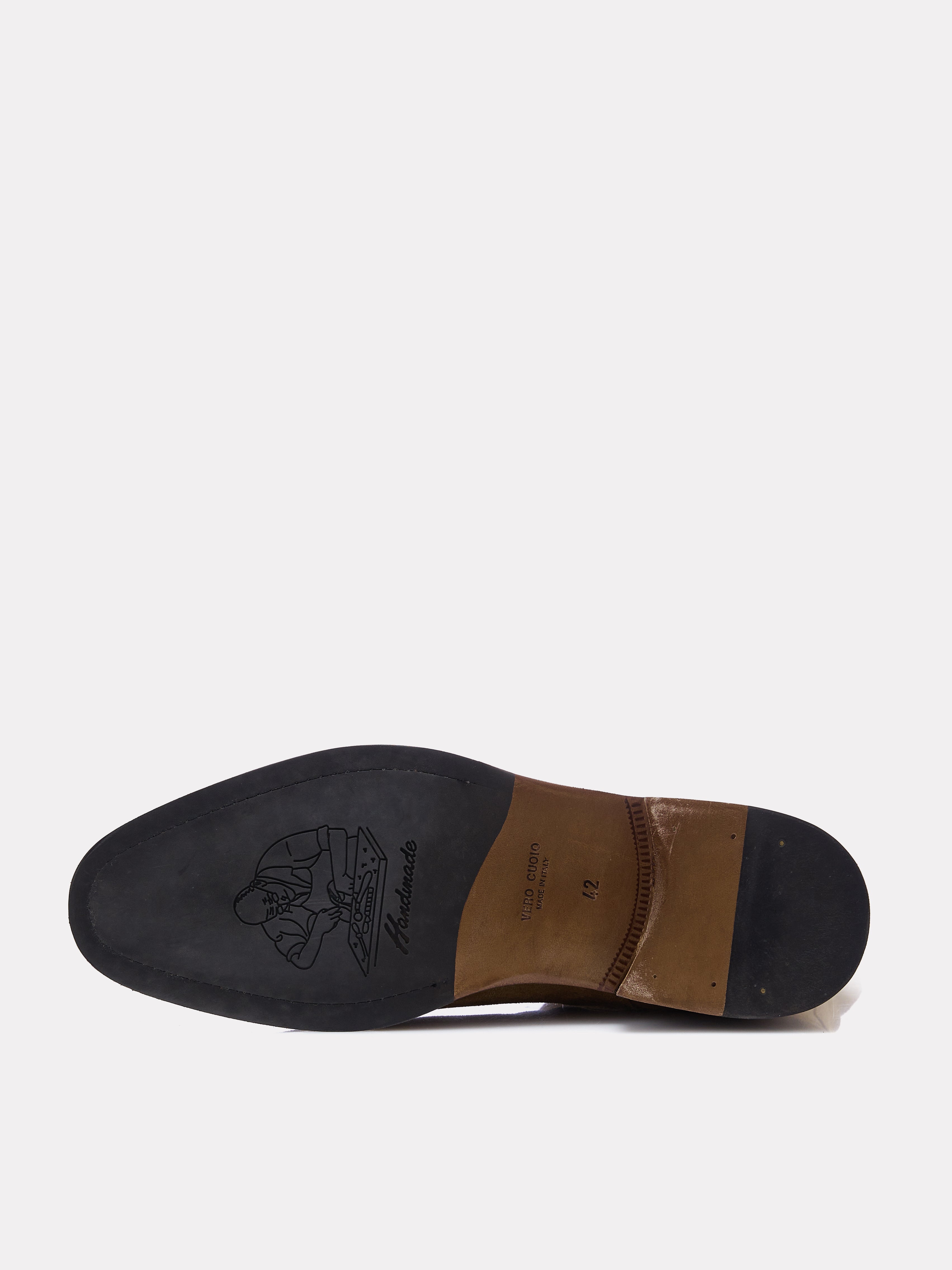 Brown suede boots