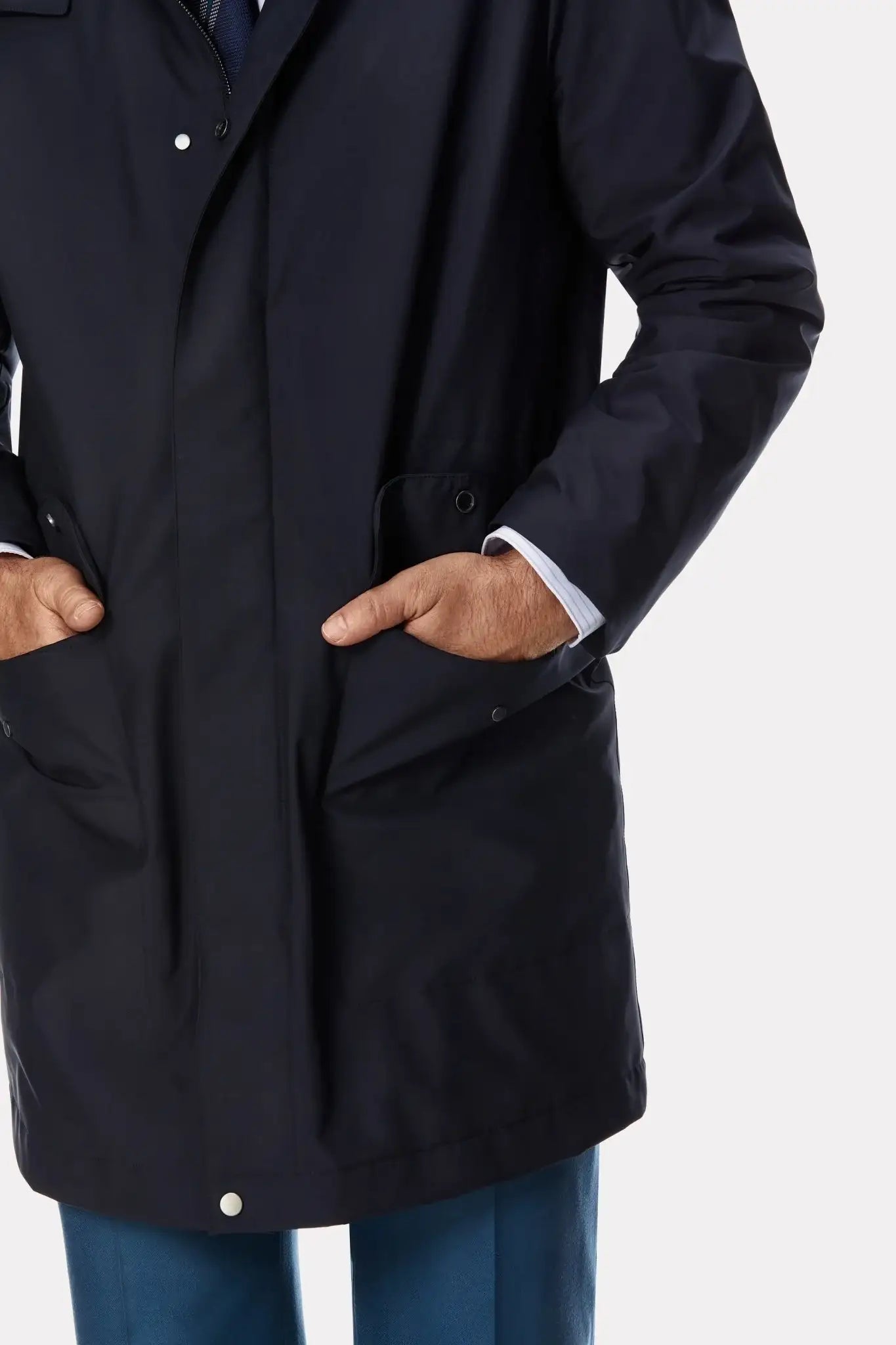 Trench tehno navy