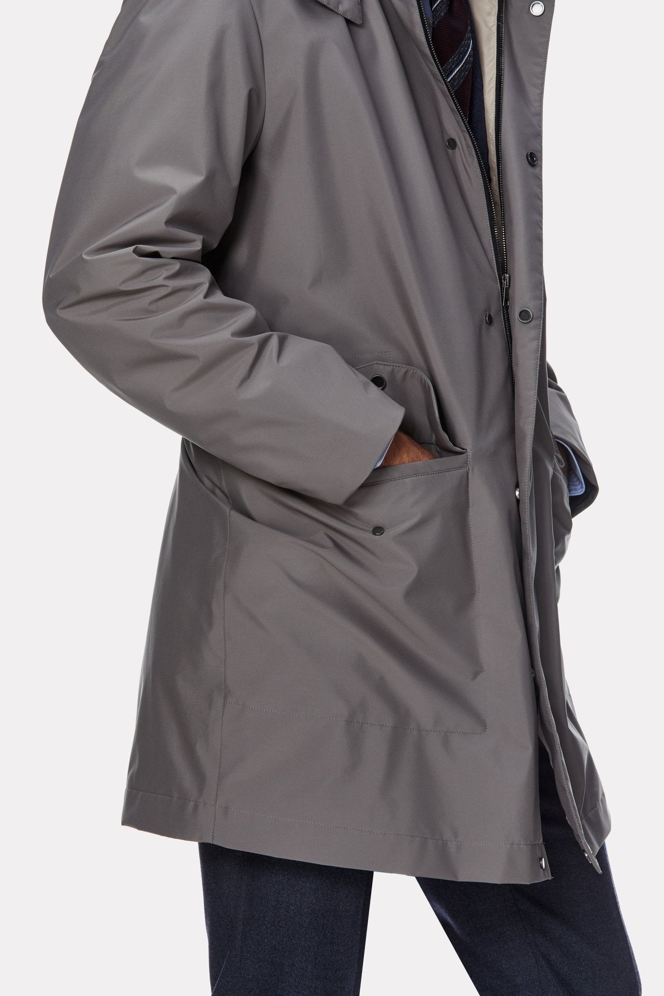 Trench tehno gri - Viggo