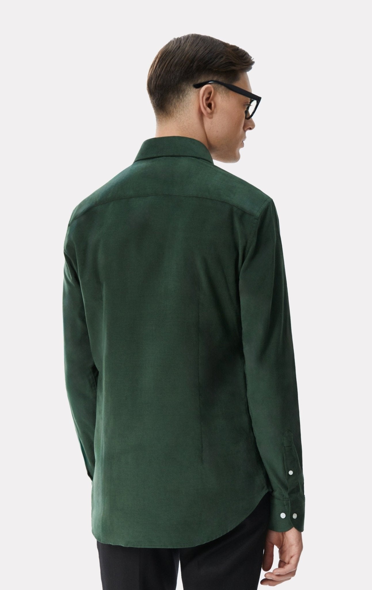 Camasa verde din reiat fin - Viggo