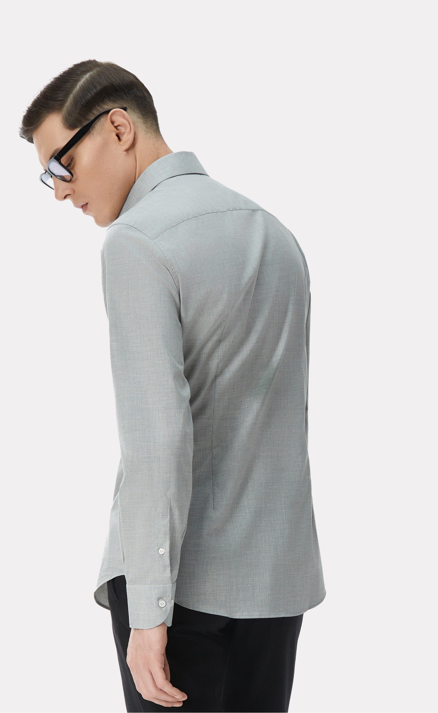 Gray business shirt