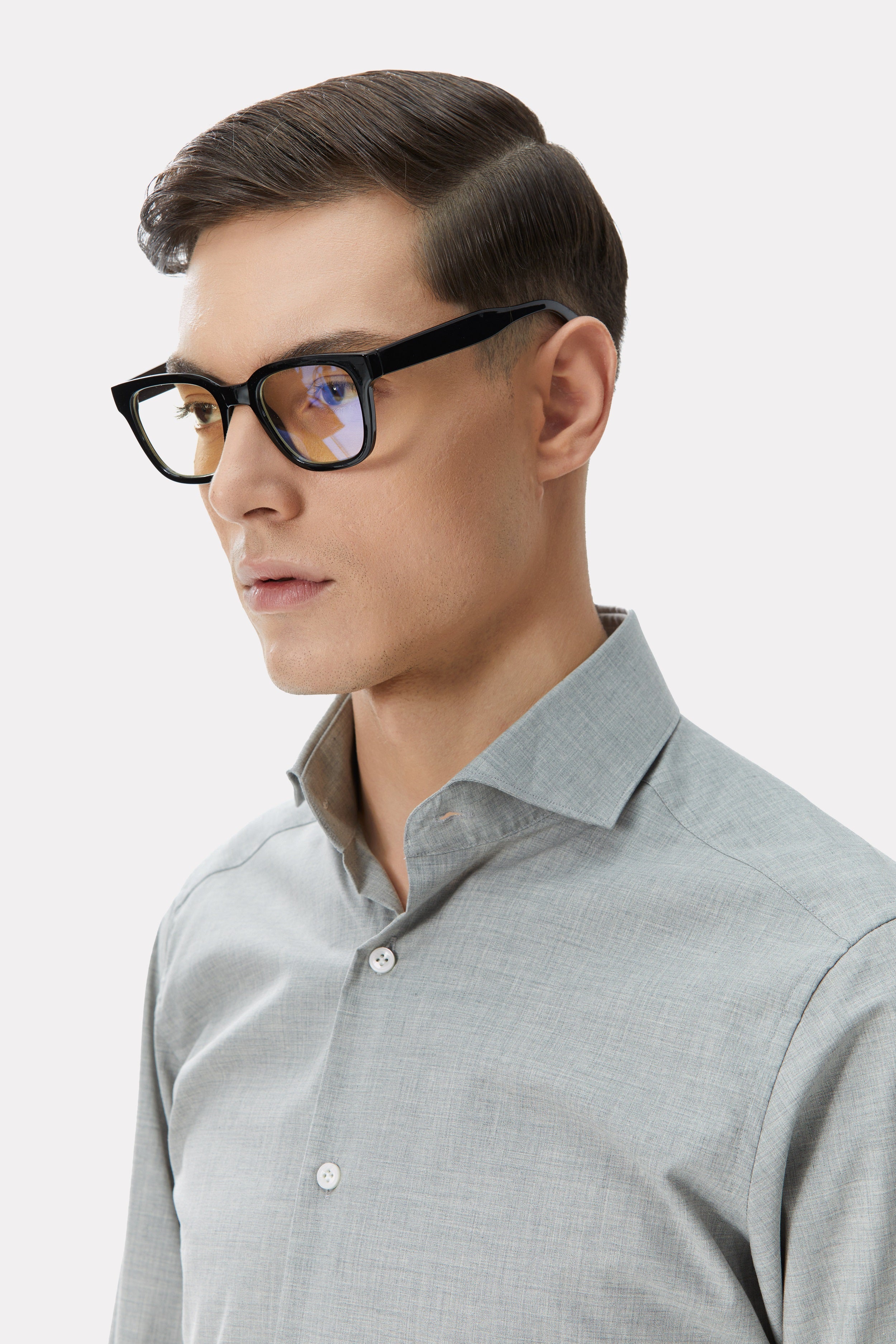 Gray business shirt