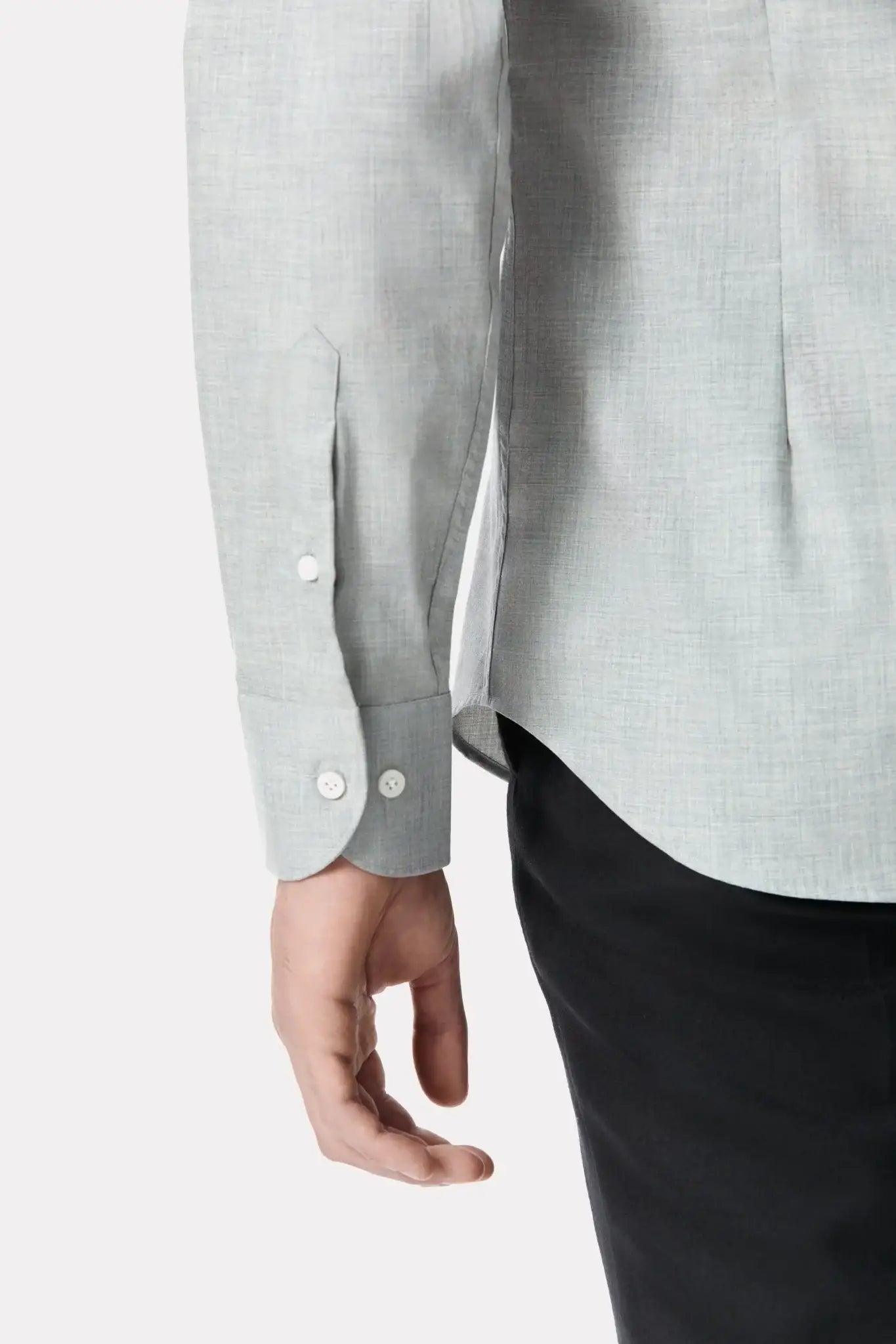 Gray business shirt