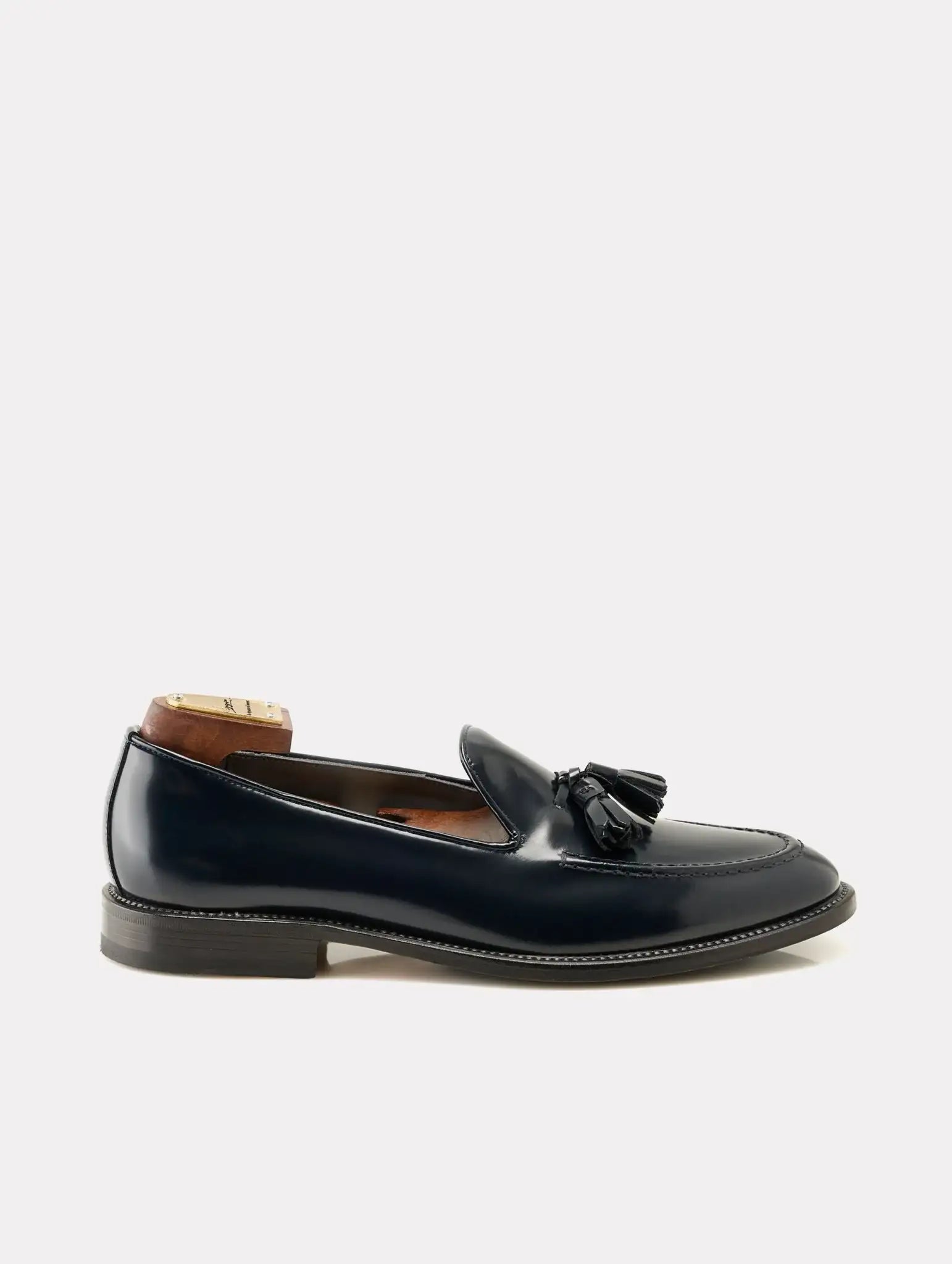 Mocasini navy cu ciucuri