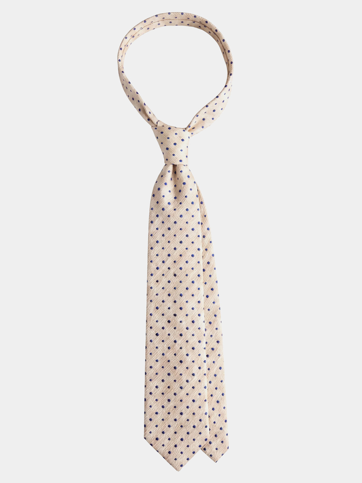 Cravata matase & bumbac imprimeu pin dot