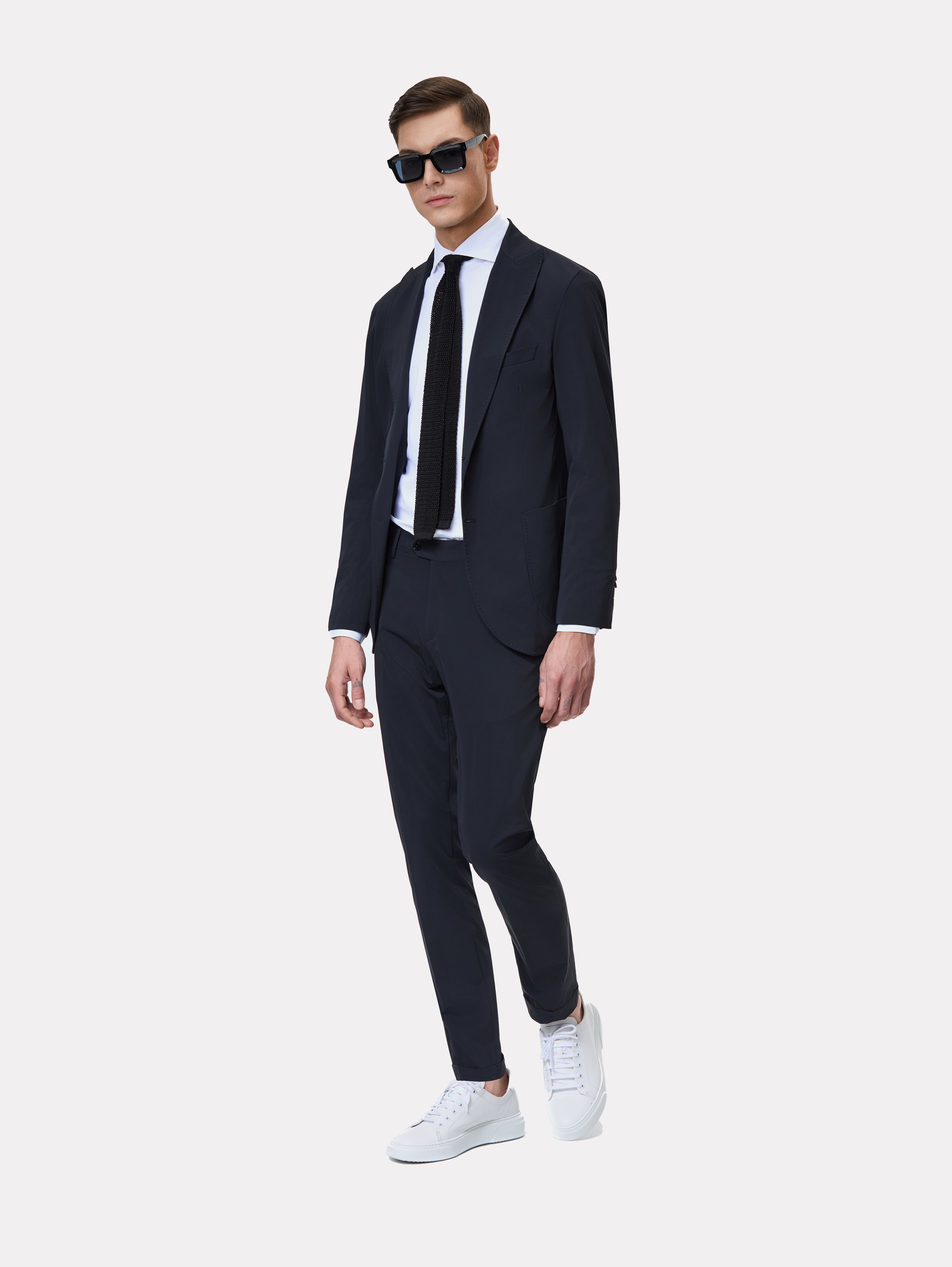 Slim fit black suit