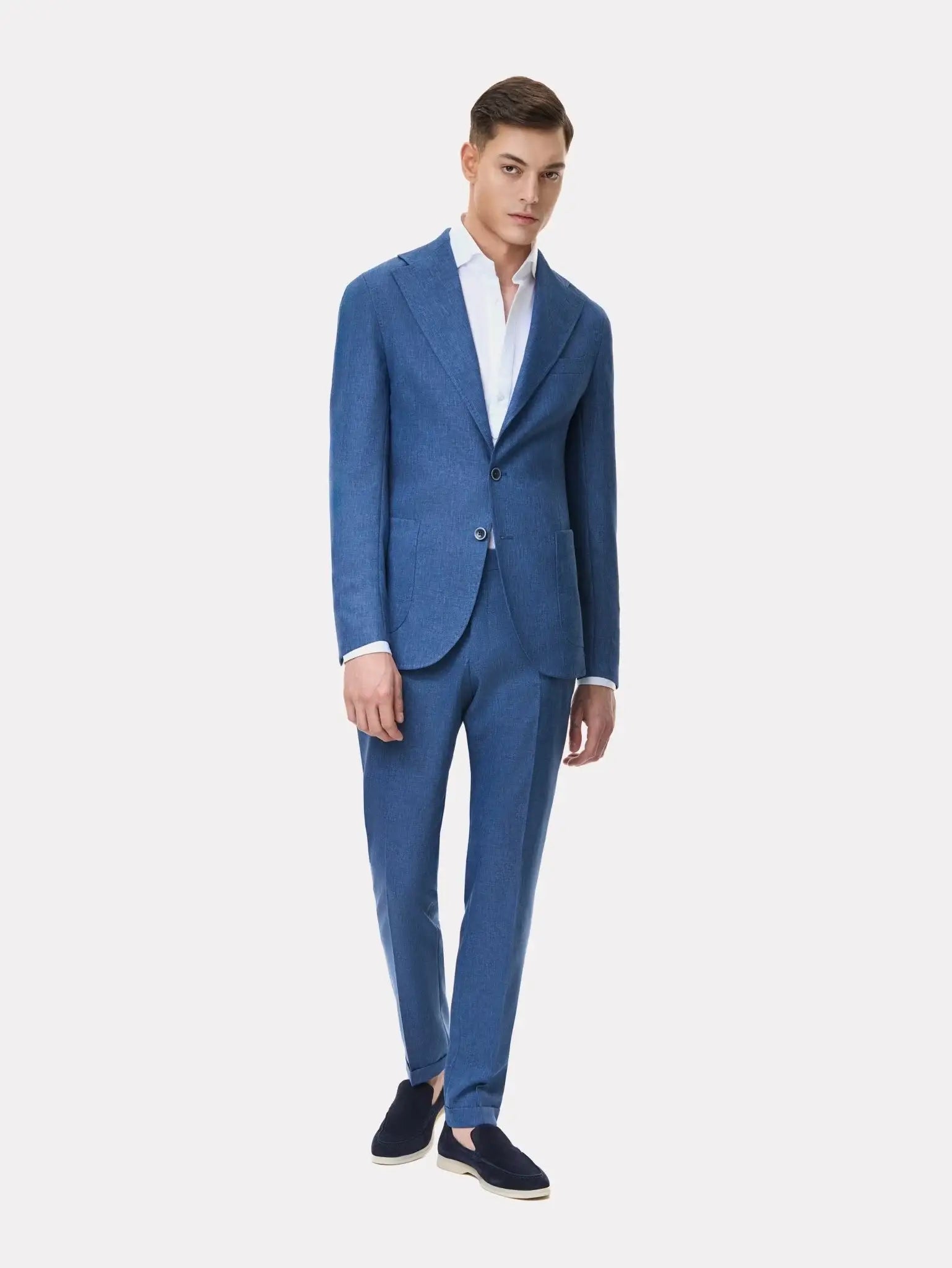 Costum slim fit albastru