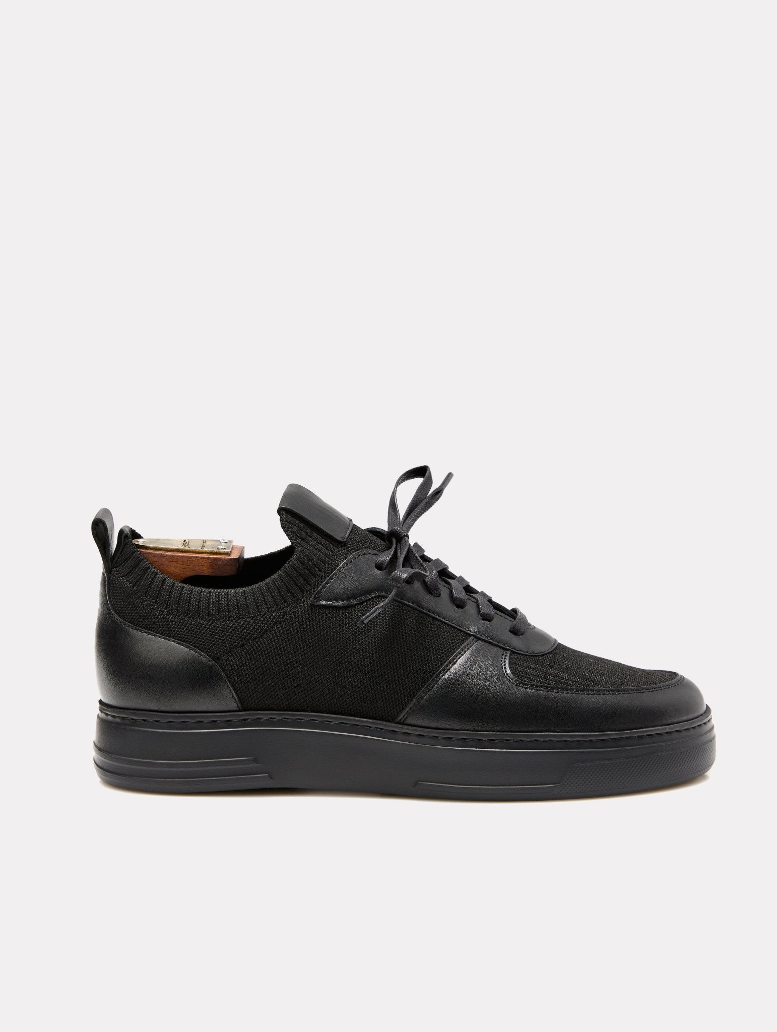 SNEAKERS NEGRU piele & textil - Viggo