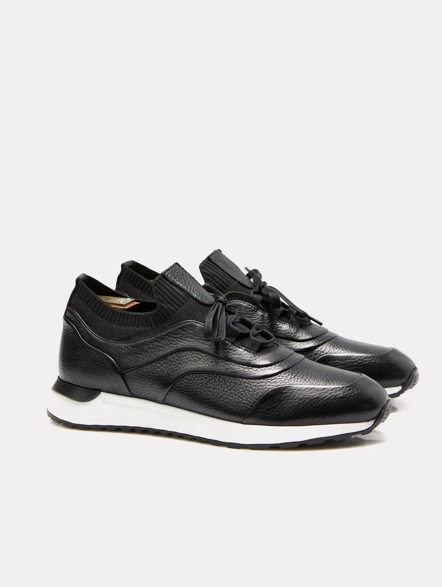 SNEAKERS NEGRU piele