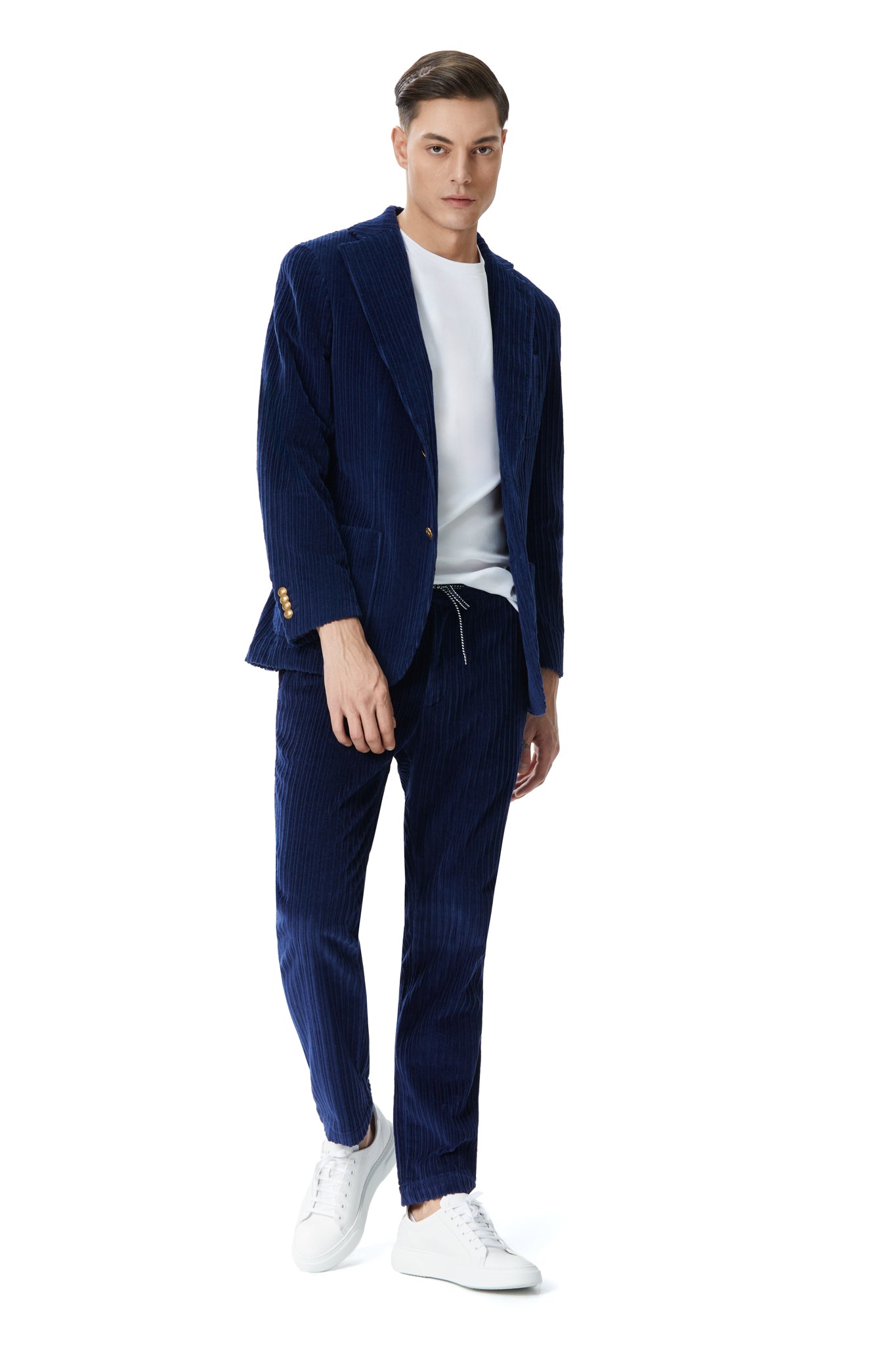 Navy corduroy pants
